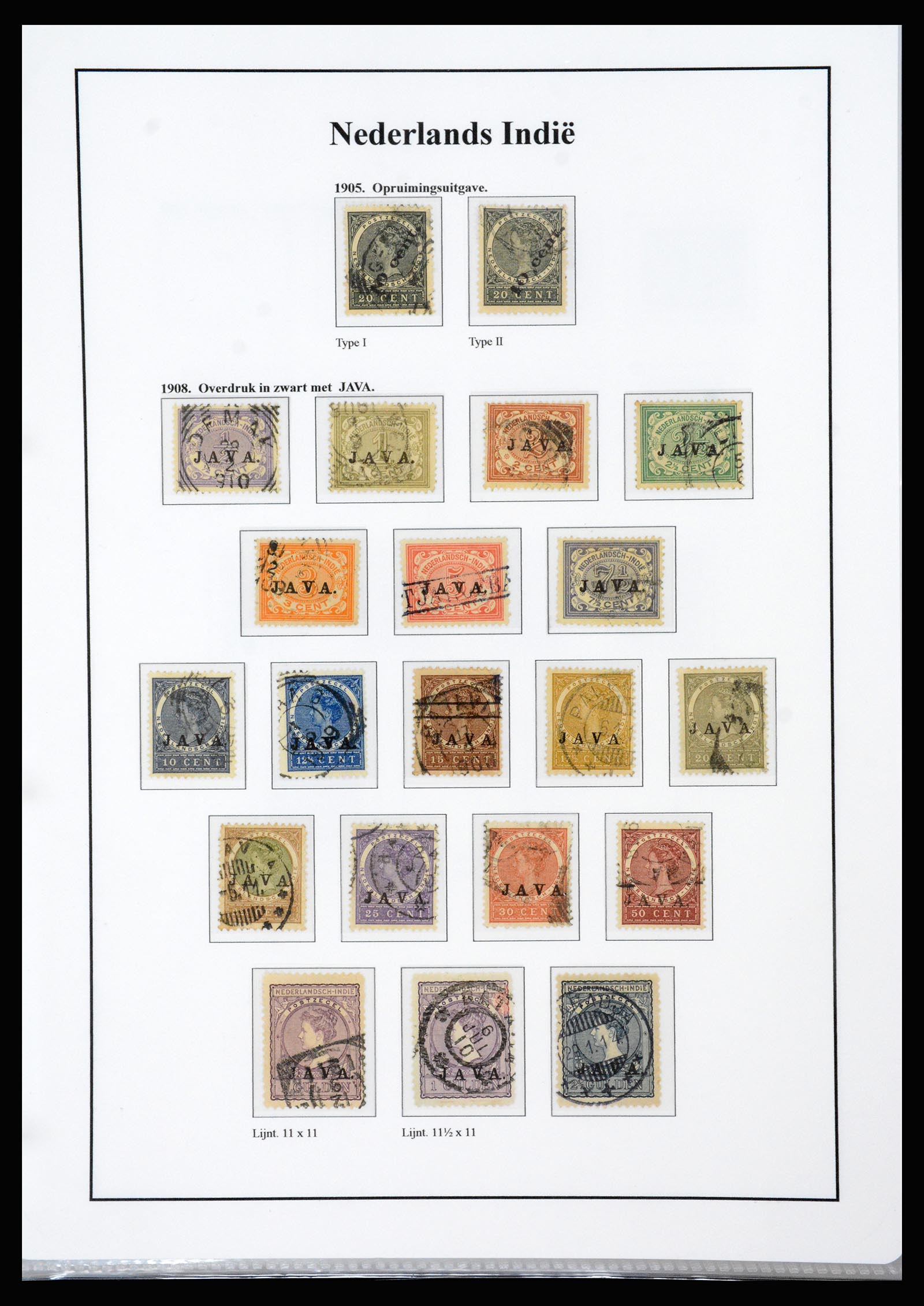 37247 007 - Postzegelverzameling 37247 Nederlands Indië 1864-1949.