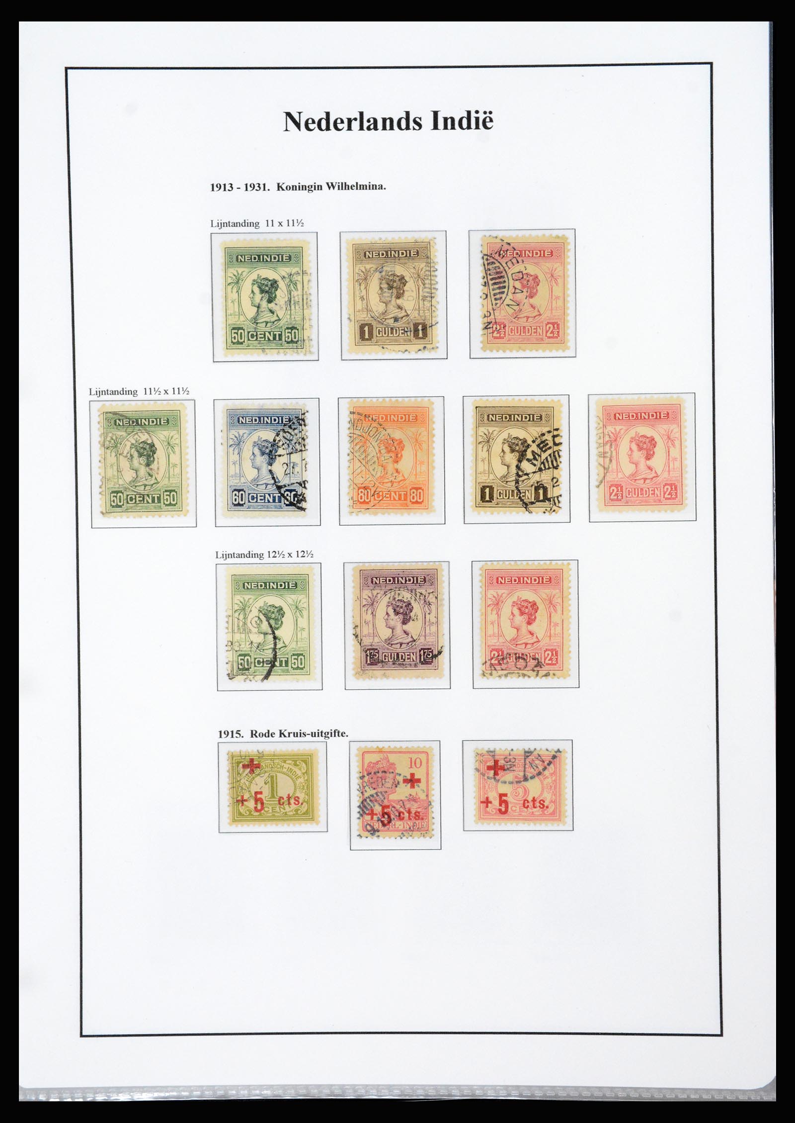 37247 011 - Postzegelverzameling 37247 Nederlands Indië 1864-1949.