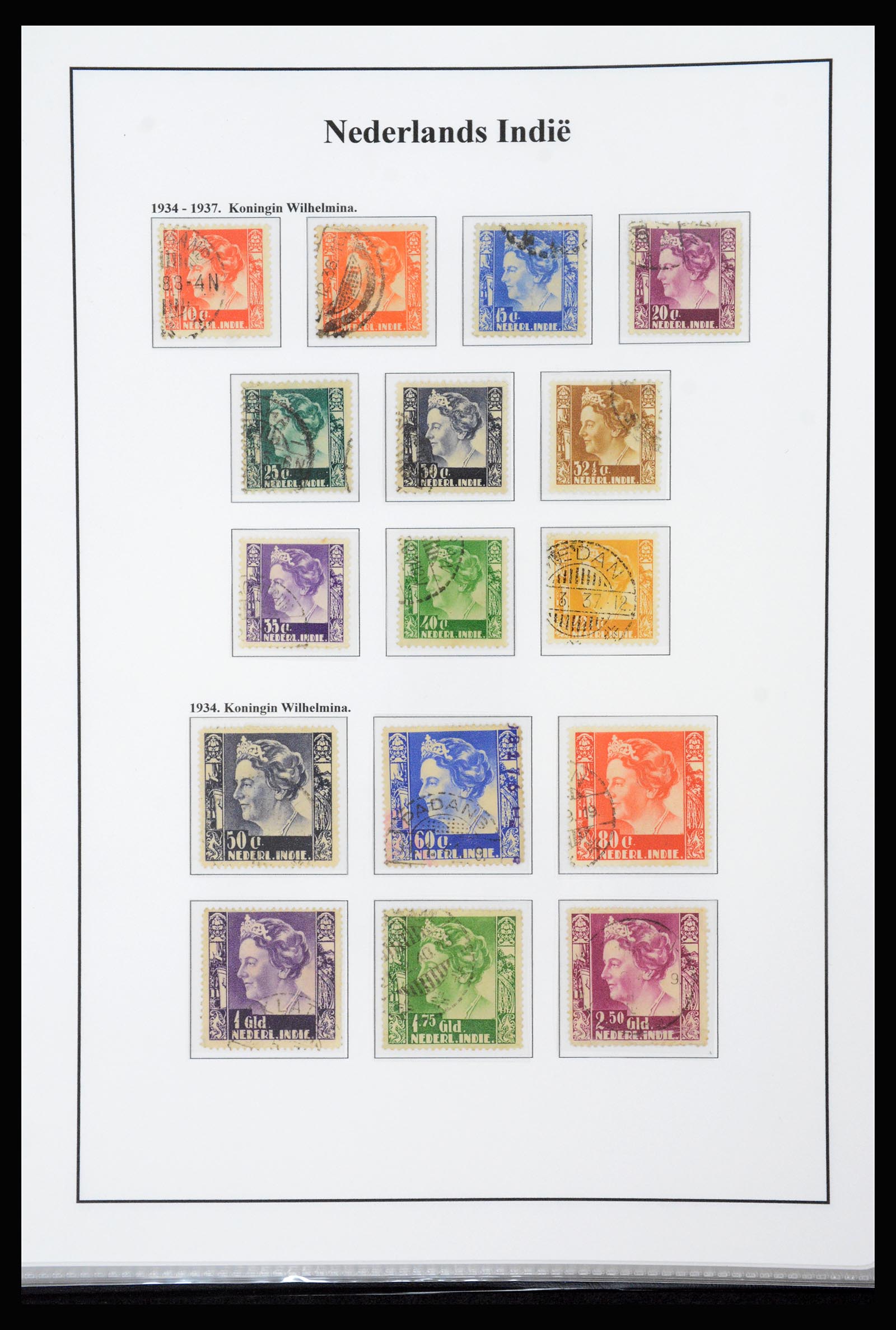37247 017 - Postzegelverzameling 37247 Nederlands Indië 1864-1949.