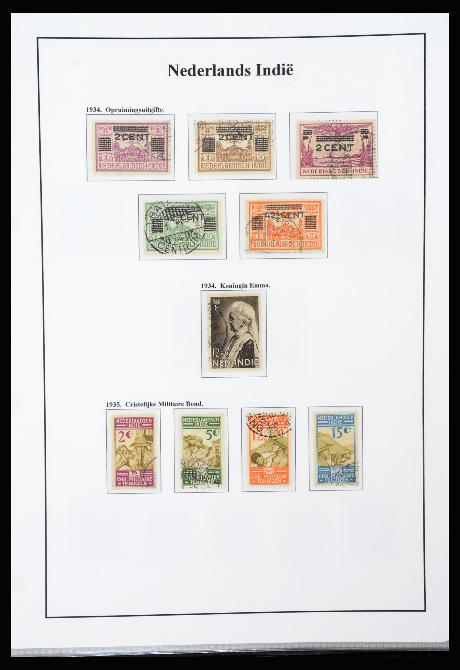 37247 018 - Postzegelverzameling 37247 Nederlands Indië 1864-1949.