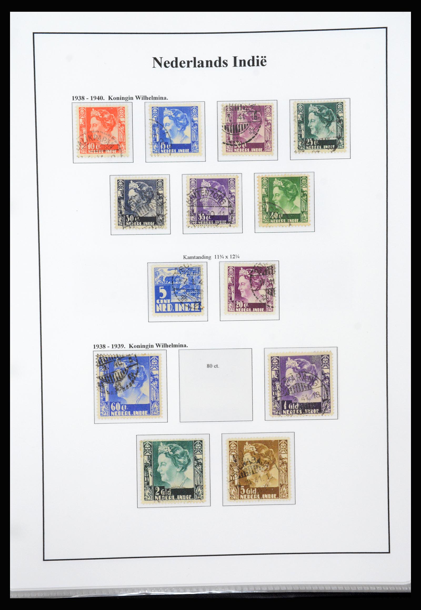 37247 021 - Postzegelverzameling 37247 Nederlands Indië 1864-1949.