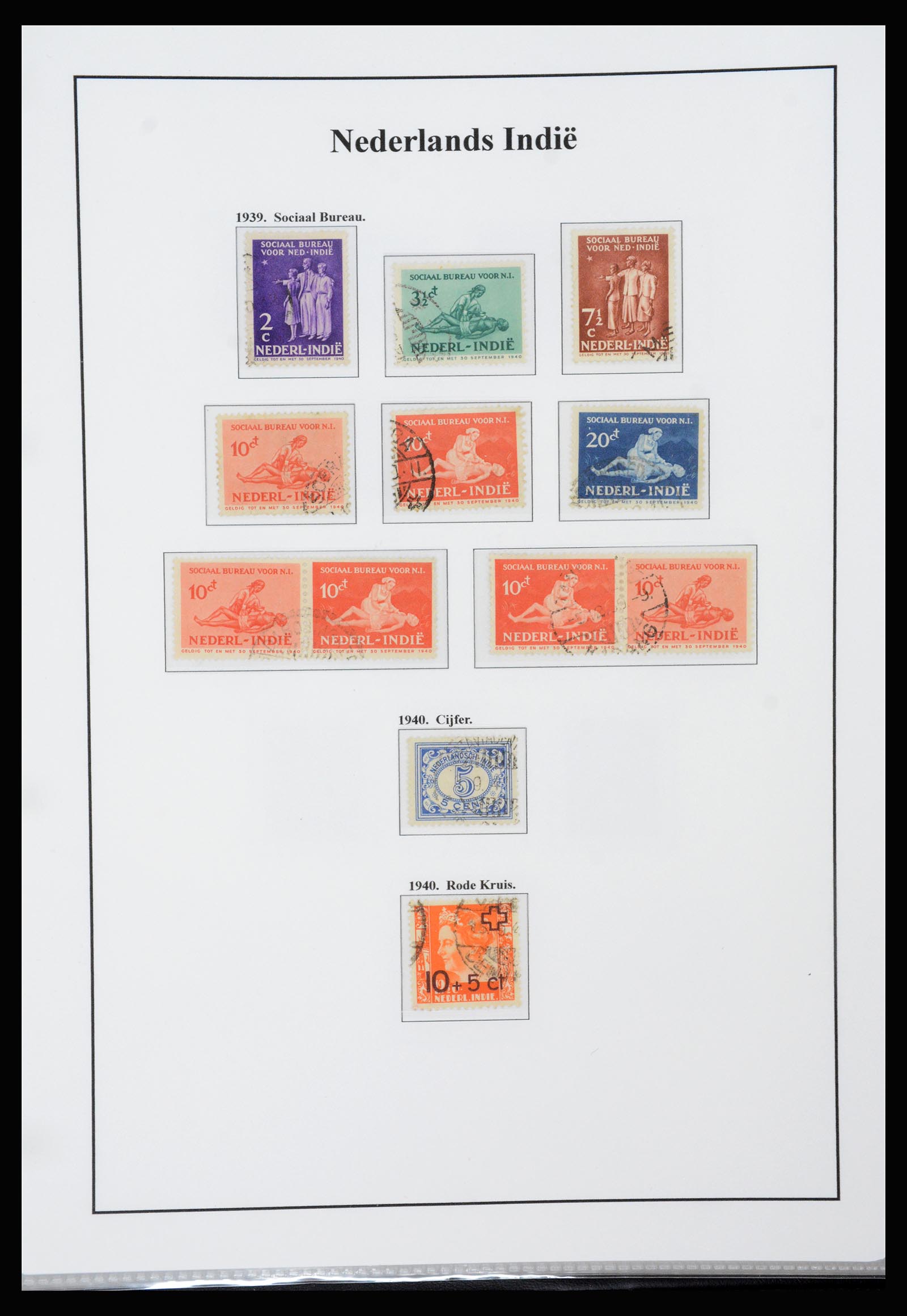 37247 022 - Postzegelverzameling 37247 Nederlands Indië 1864-1949.