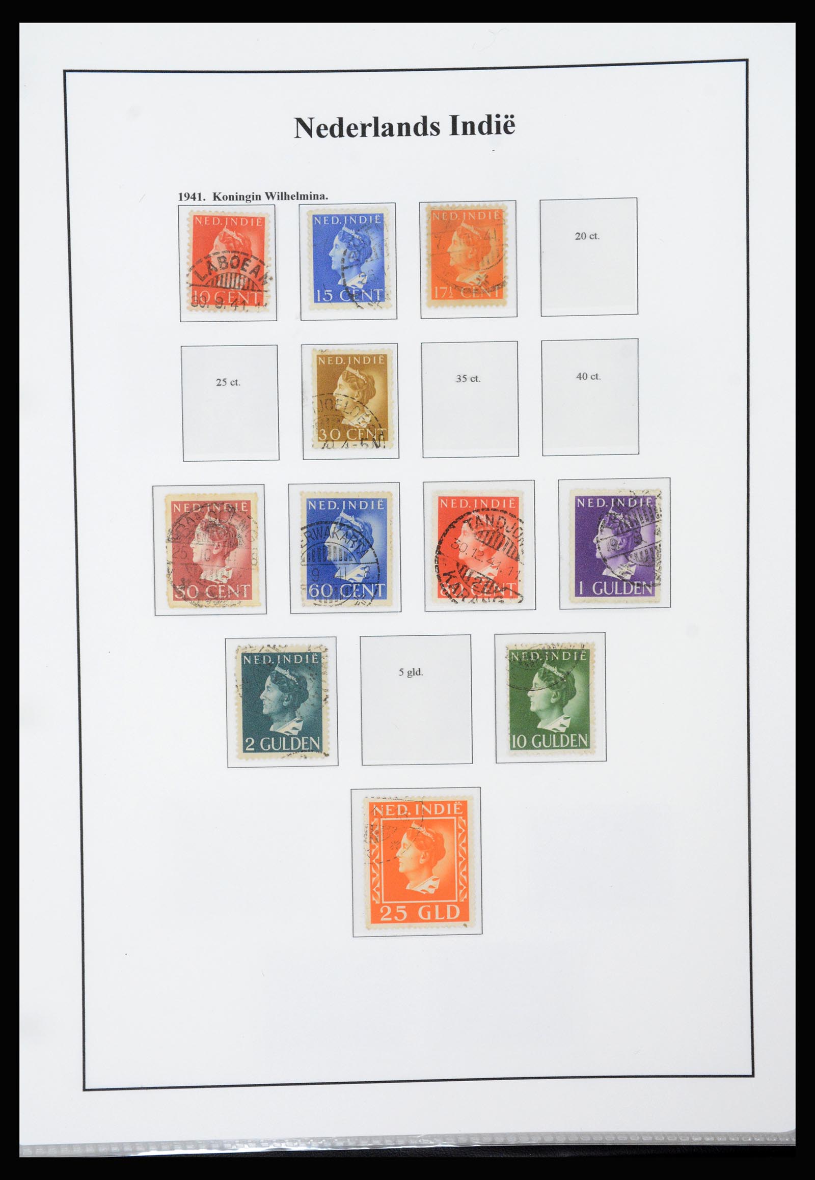 37247 023 - Postzegelverzameling 37247 Nederlands Indië 1864-1949.