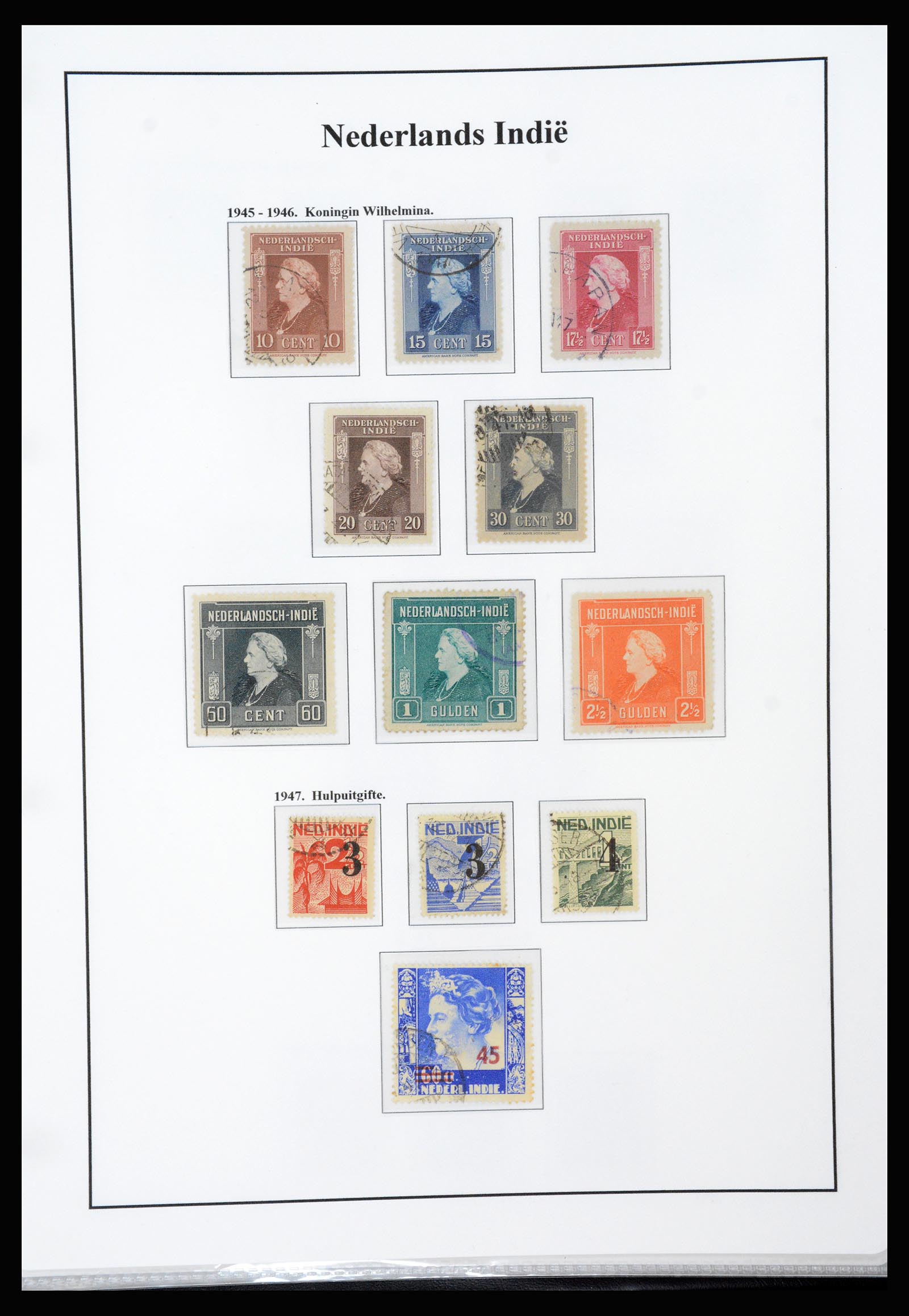37247 025 - Postzegelverzameling 37247 Nederlands Indië 1864-1949.