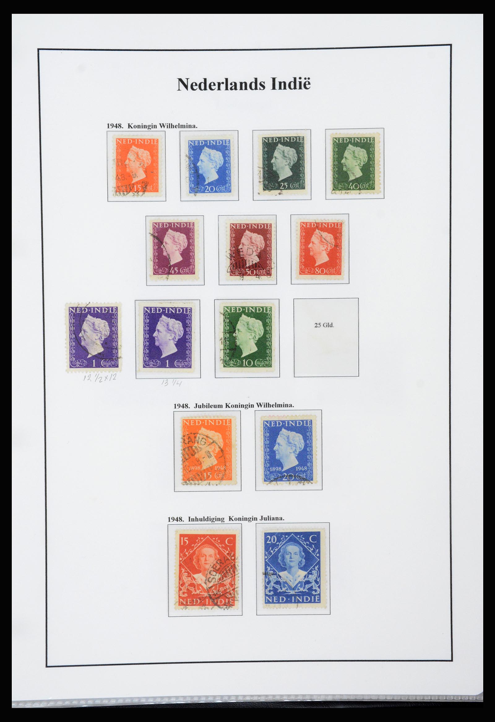 37247 027 - Postzegelverzameling 37247 Nederlands Indië 1864-1949.