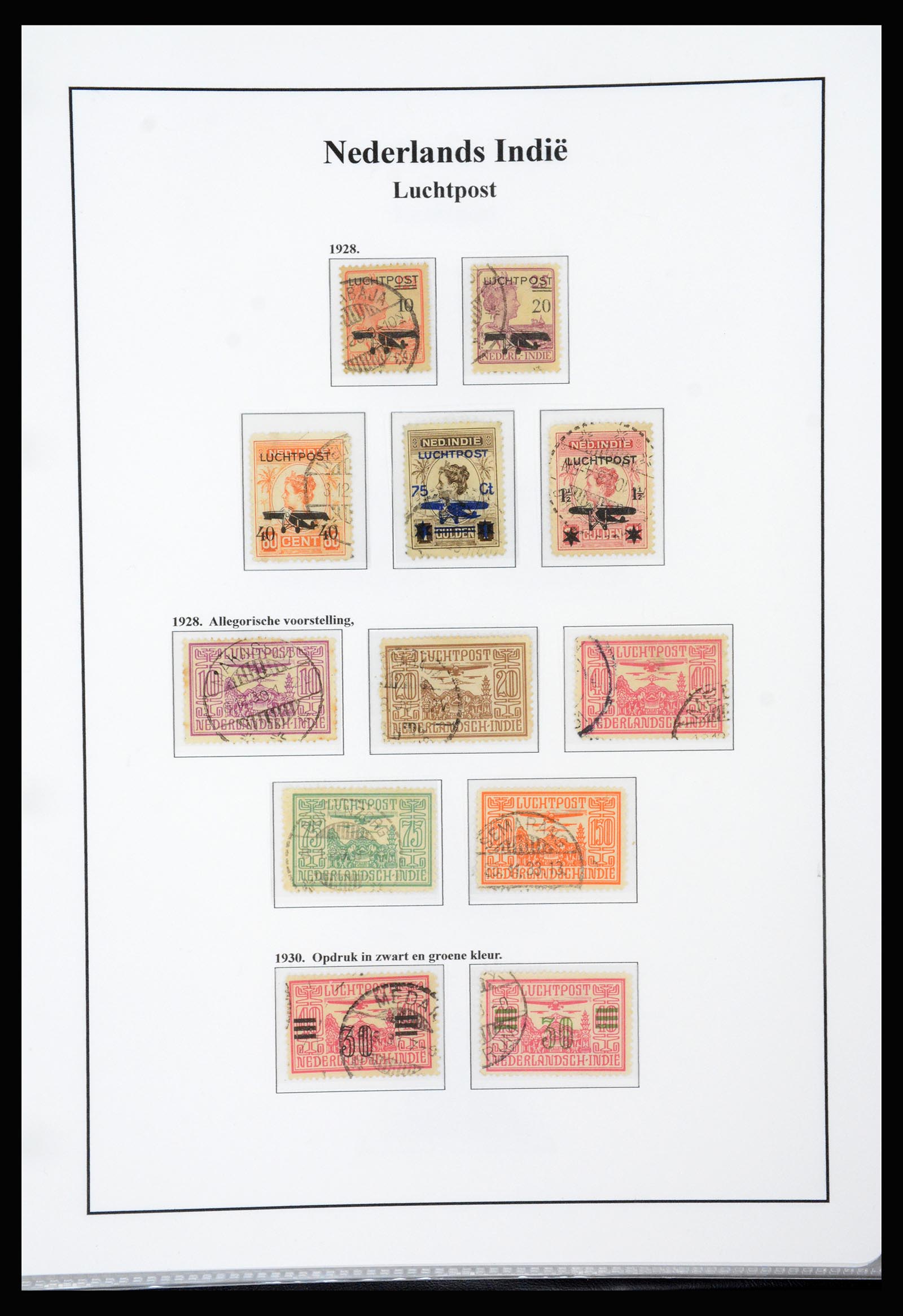 37247 028 - Postzegelverzameling 37247 Nederlands Indië 1864-1949.
