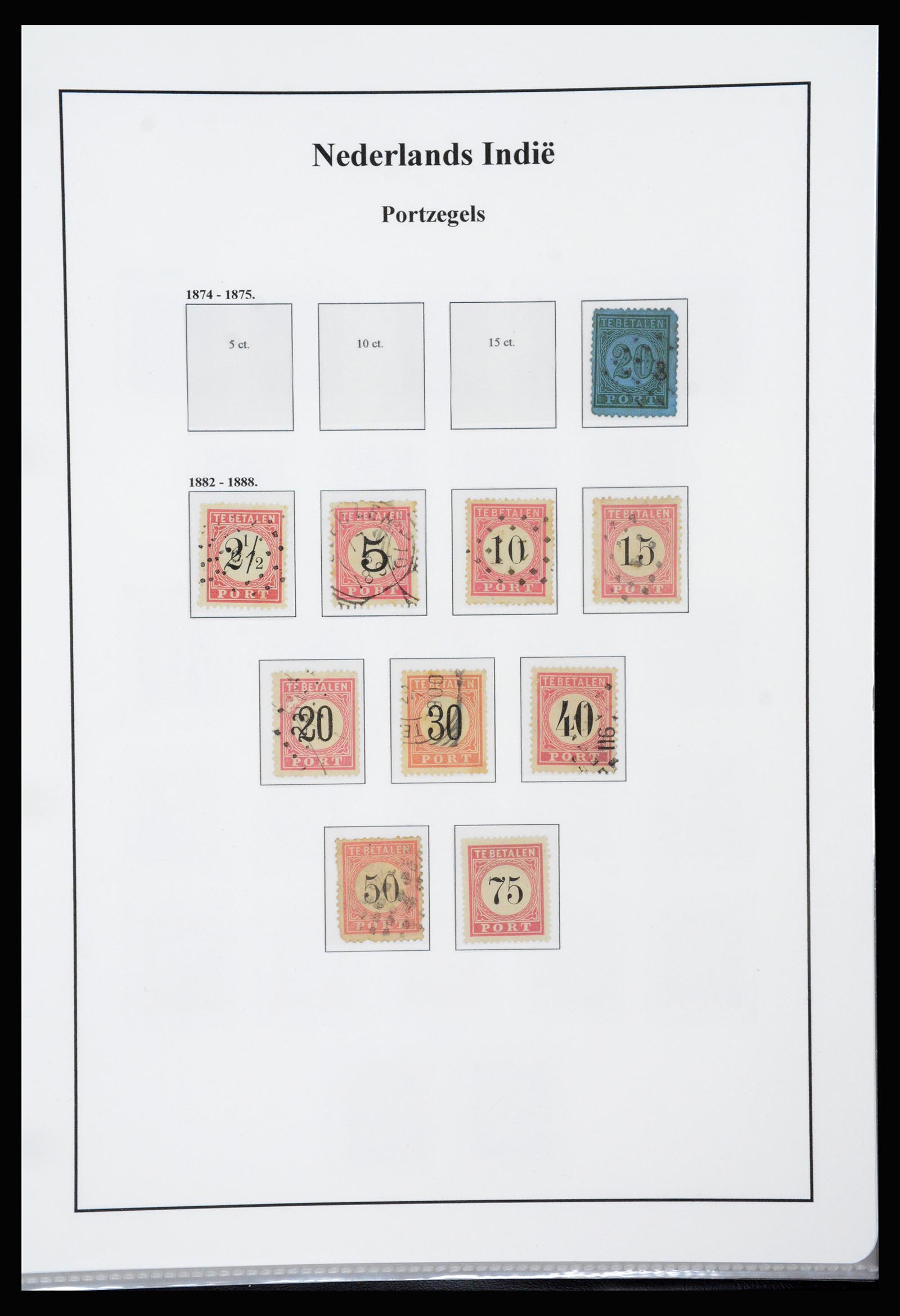 37247 030 - Postzegelverzameling 37247 Nederlands Indië 1864-1949.