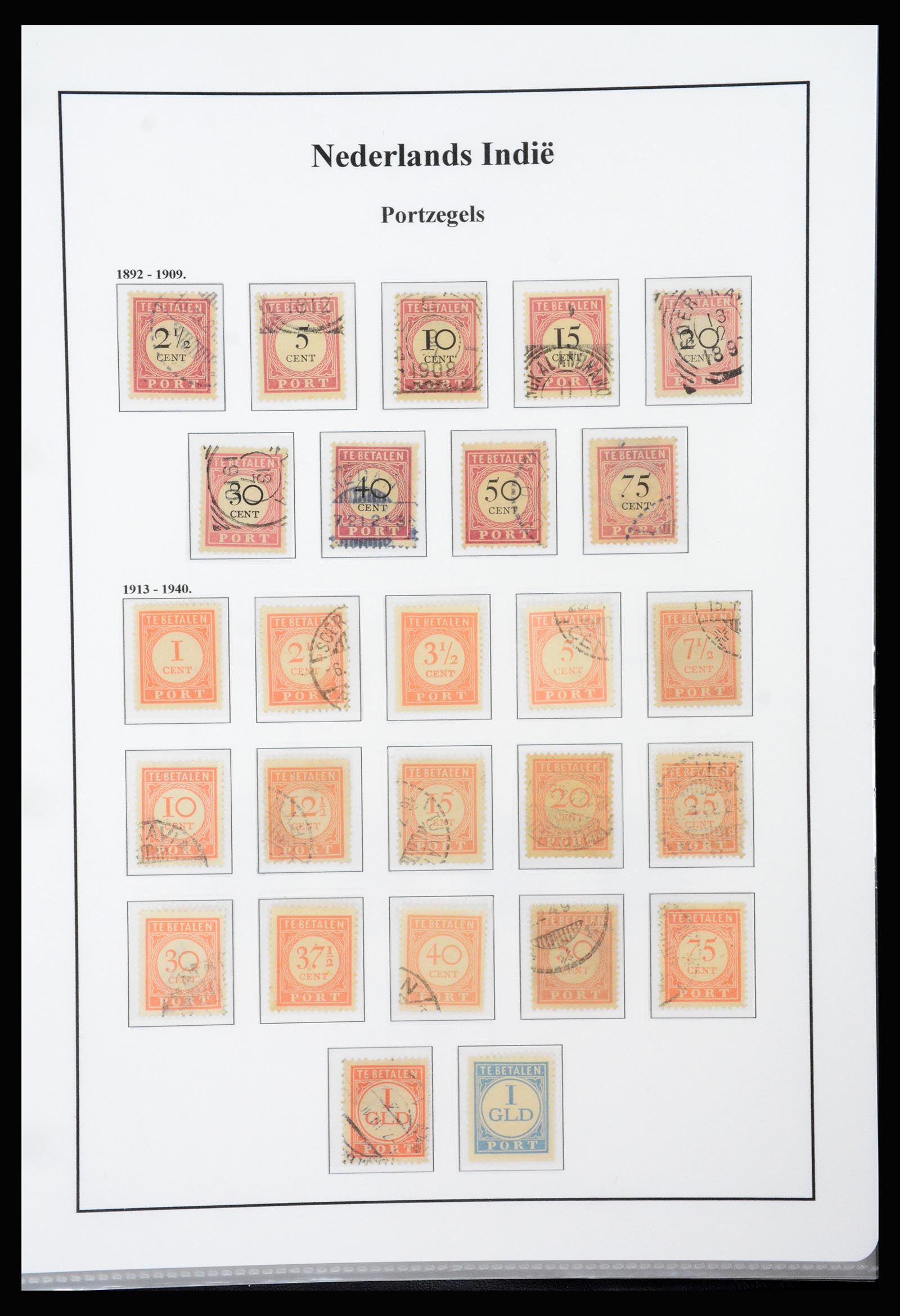 37247 031 - Postzegelverzameling 37247 Nederlands Indië 1864-1949.