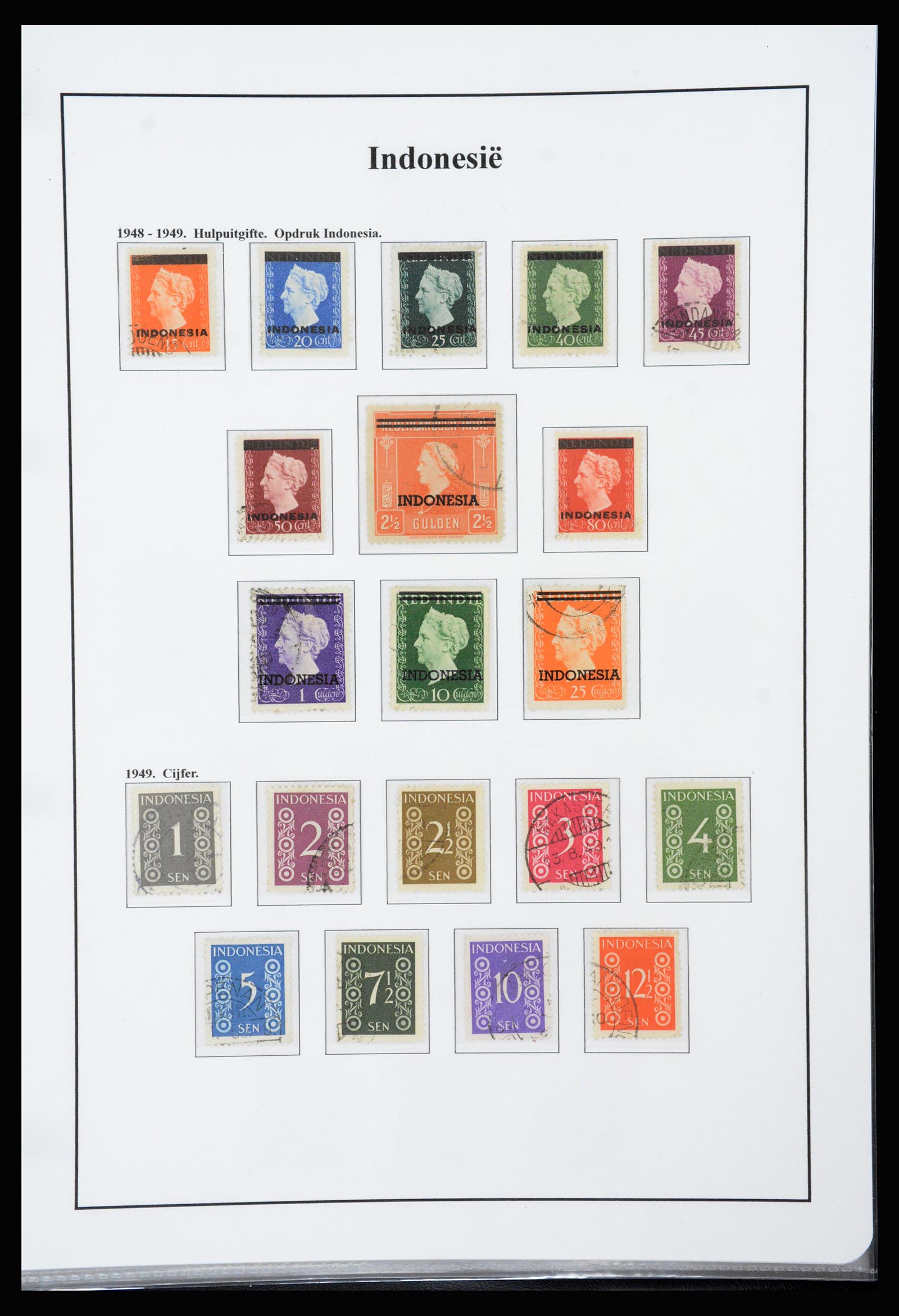 37247 036 - Postzegelverzameling 37247 Nederlands Indië 1864-1949.