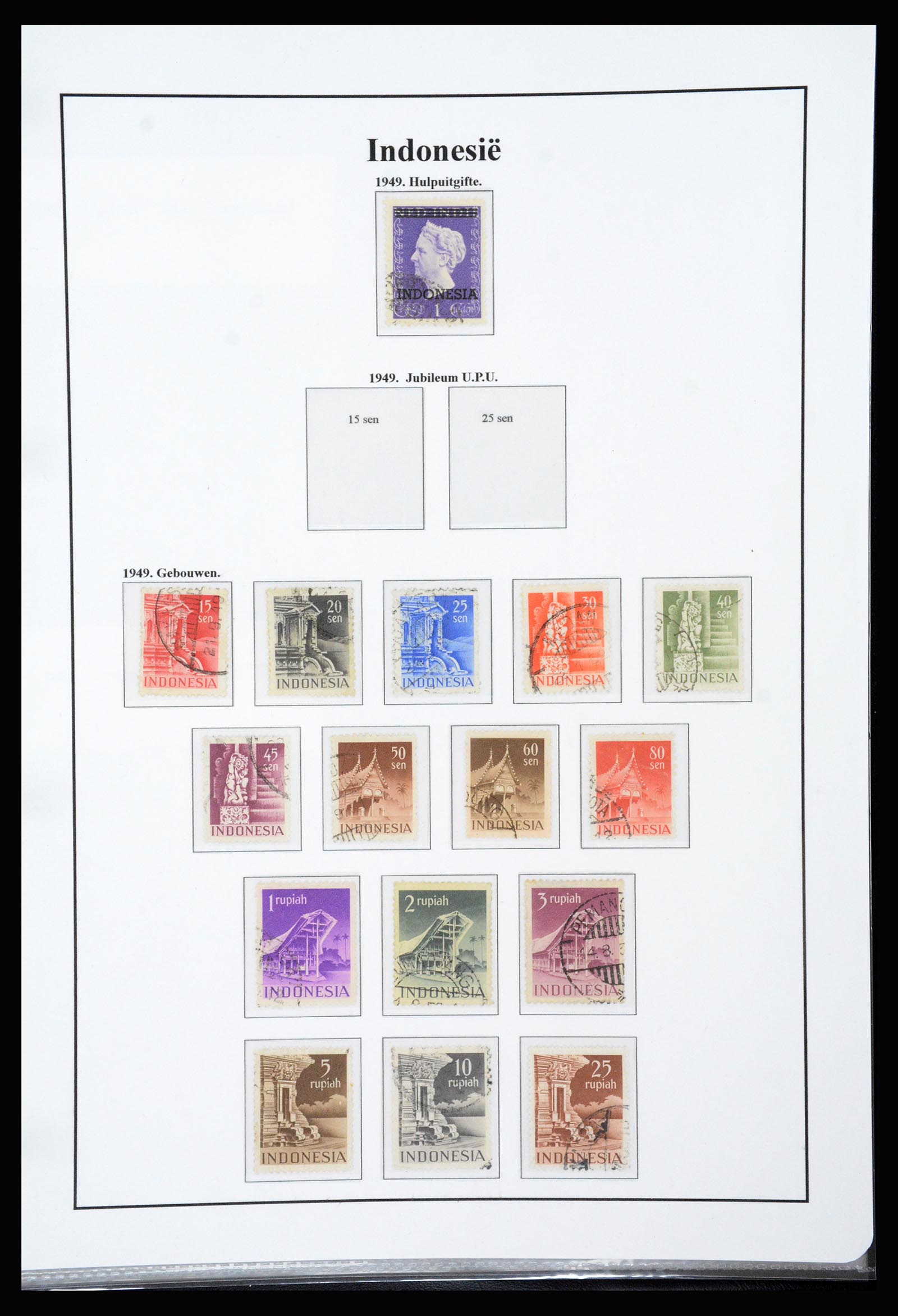 37247 037 - Postzegelverzameling 37247 Nederlands Indië 1864-1949.