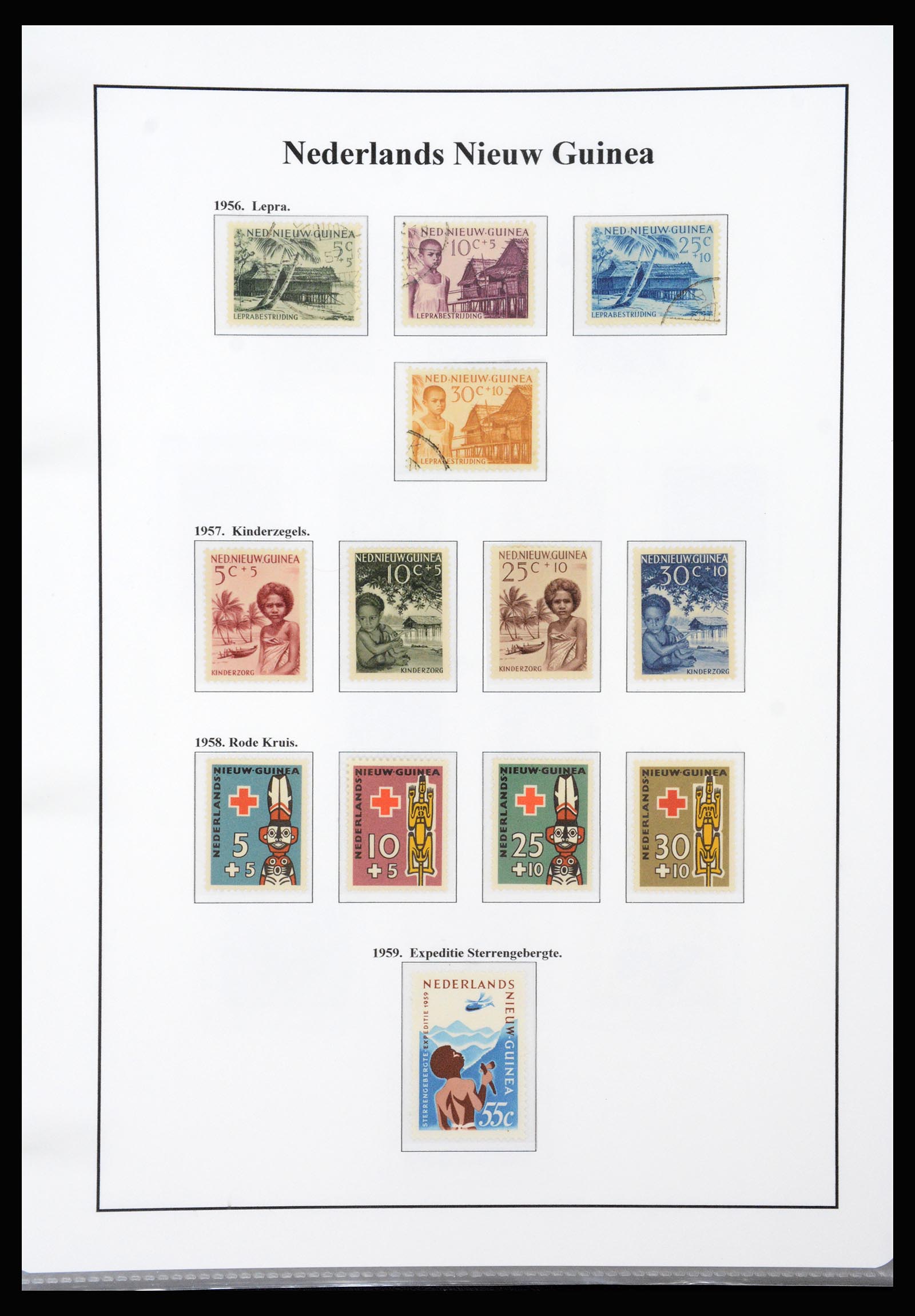 37247 041 - Postzegelverzameling 37247 Nederlands Indië 1864-1949.