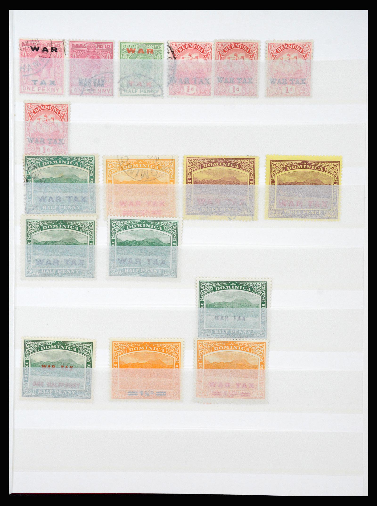 37249 007 - Postzegelverzameling 37249 Engelse koloniën War Tax 1915-1919.