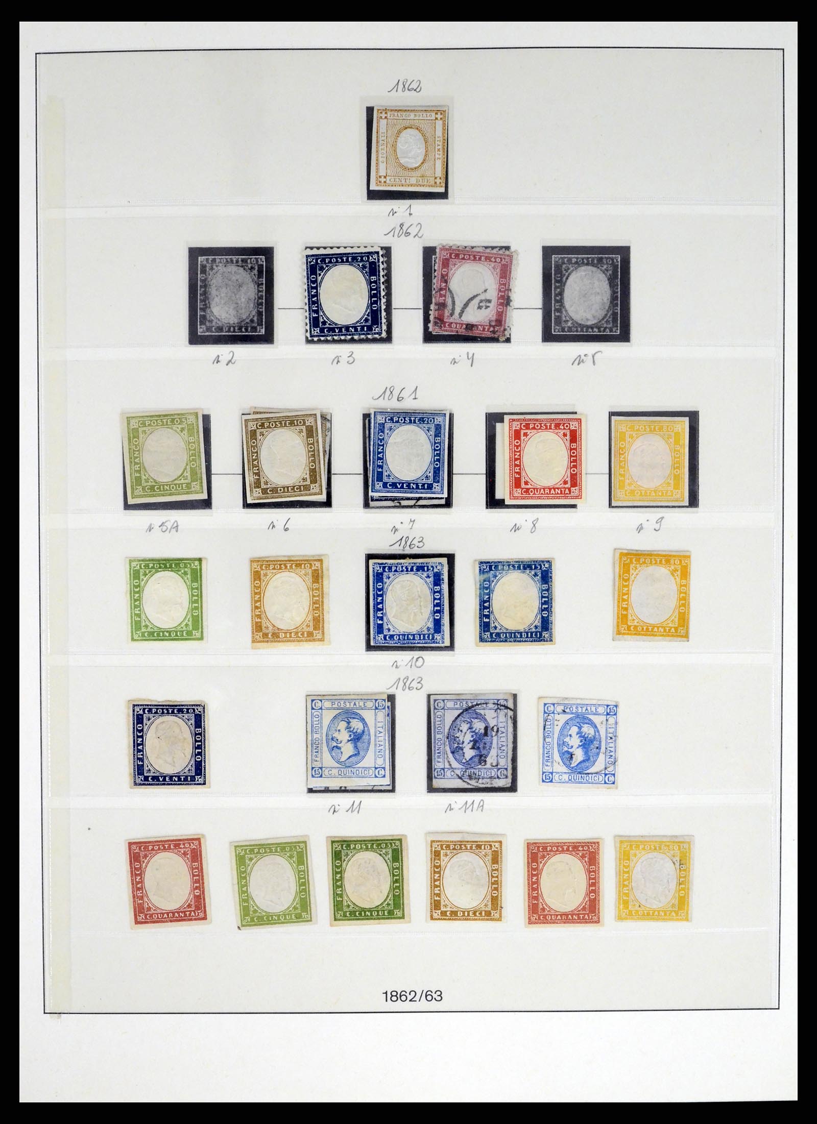 37250 001 - Postzegelverzameling 37250 Italië 1862-1961.