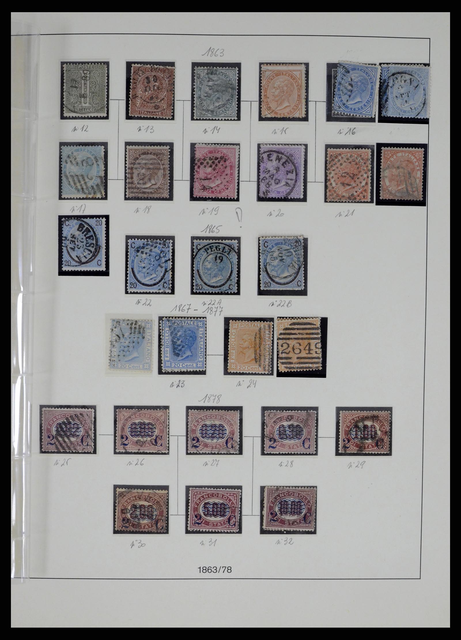 37250 004 - Postzegelverzameling 37250 Italië 1862-1961.