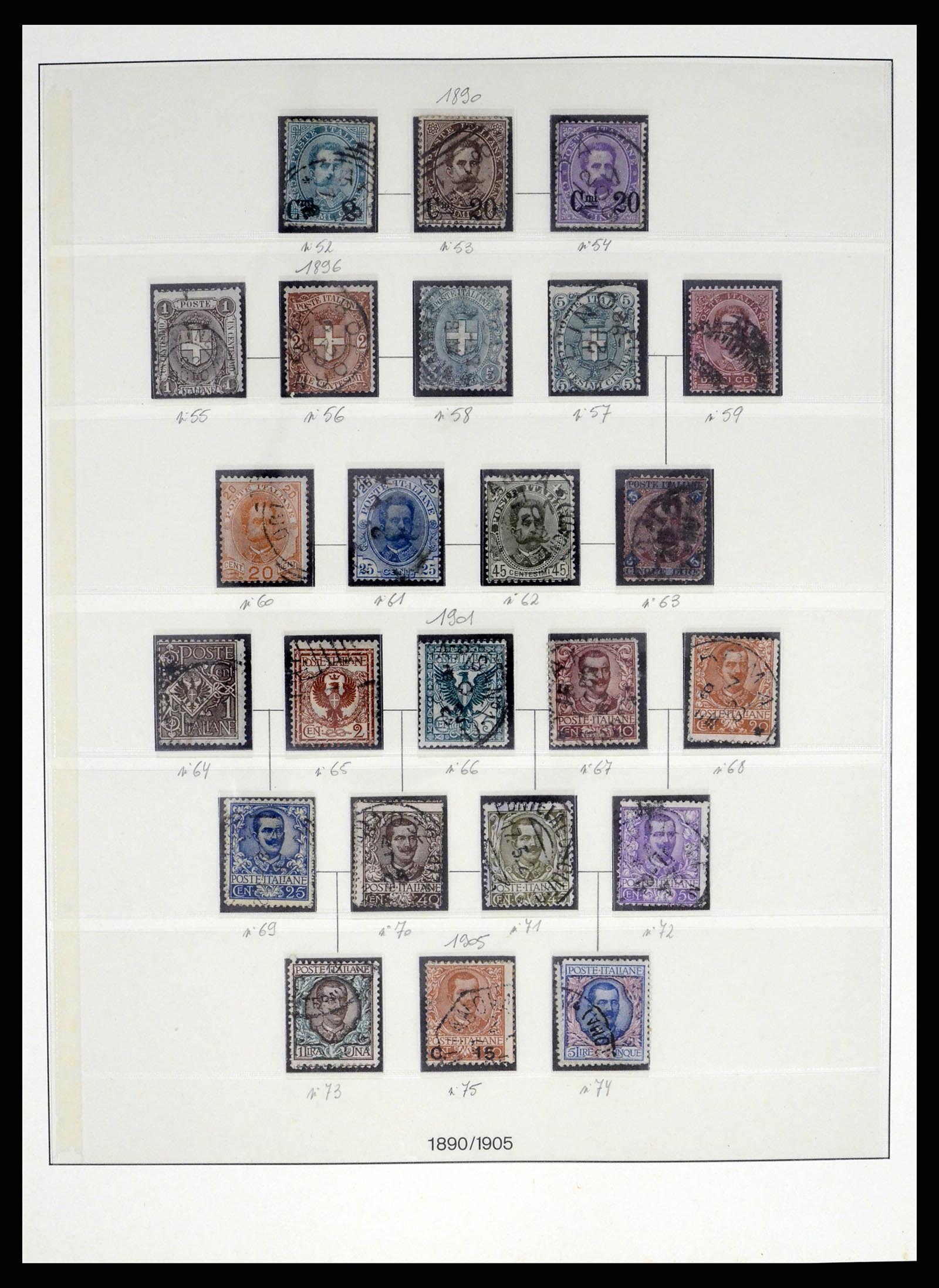 37250 007 - Postzegelverzameling 37250 Italië 1862-1961.