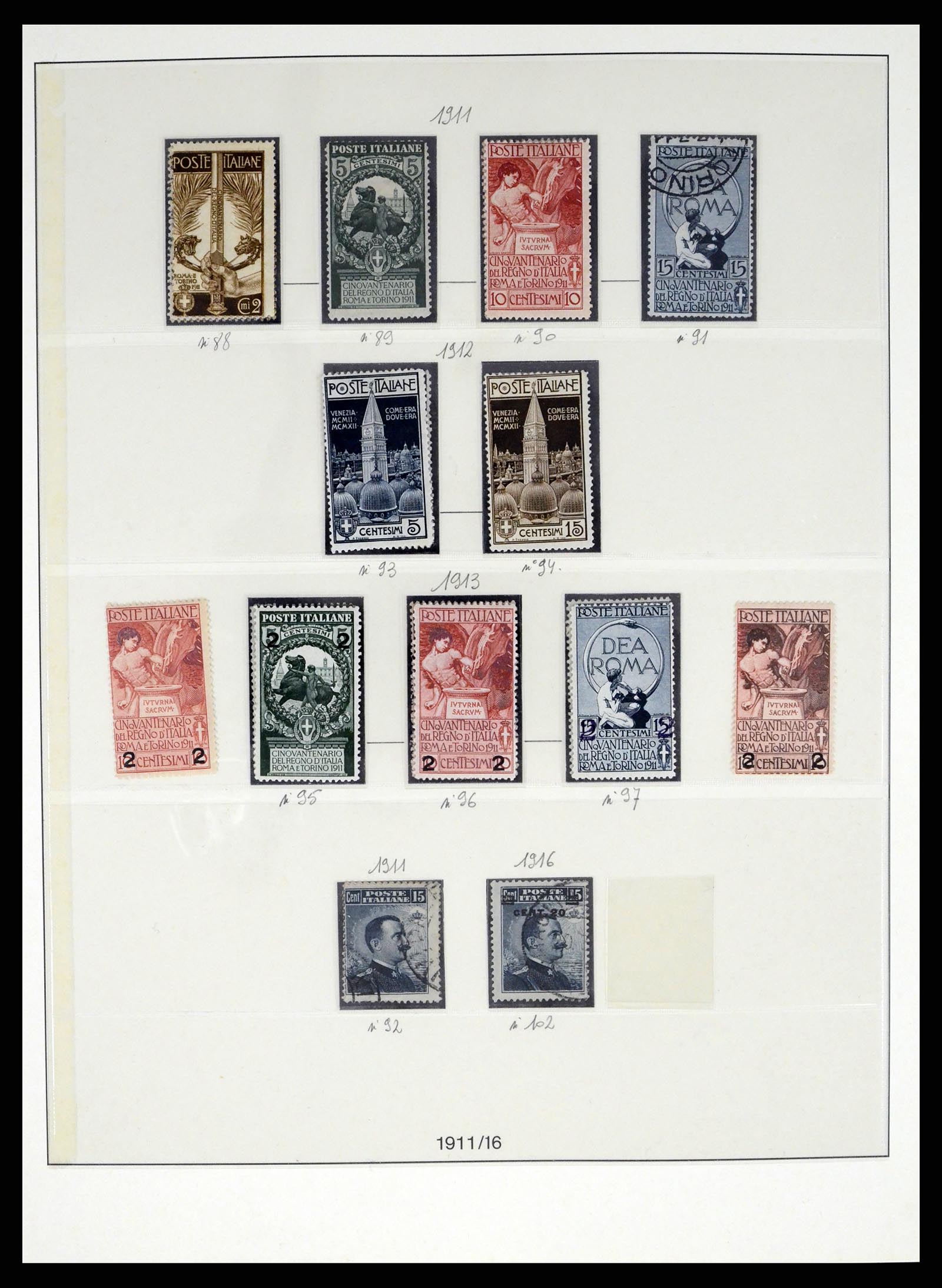 37250 010 - Postzegelverzameling 37250 Italië 1862-1961.