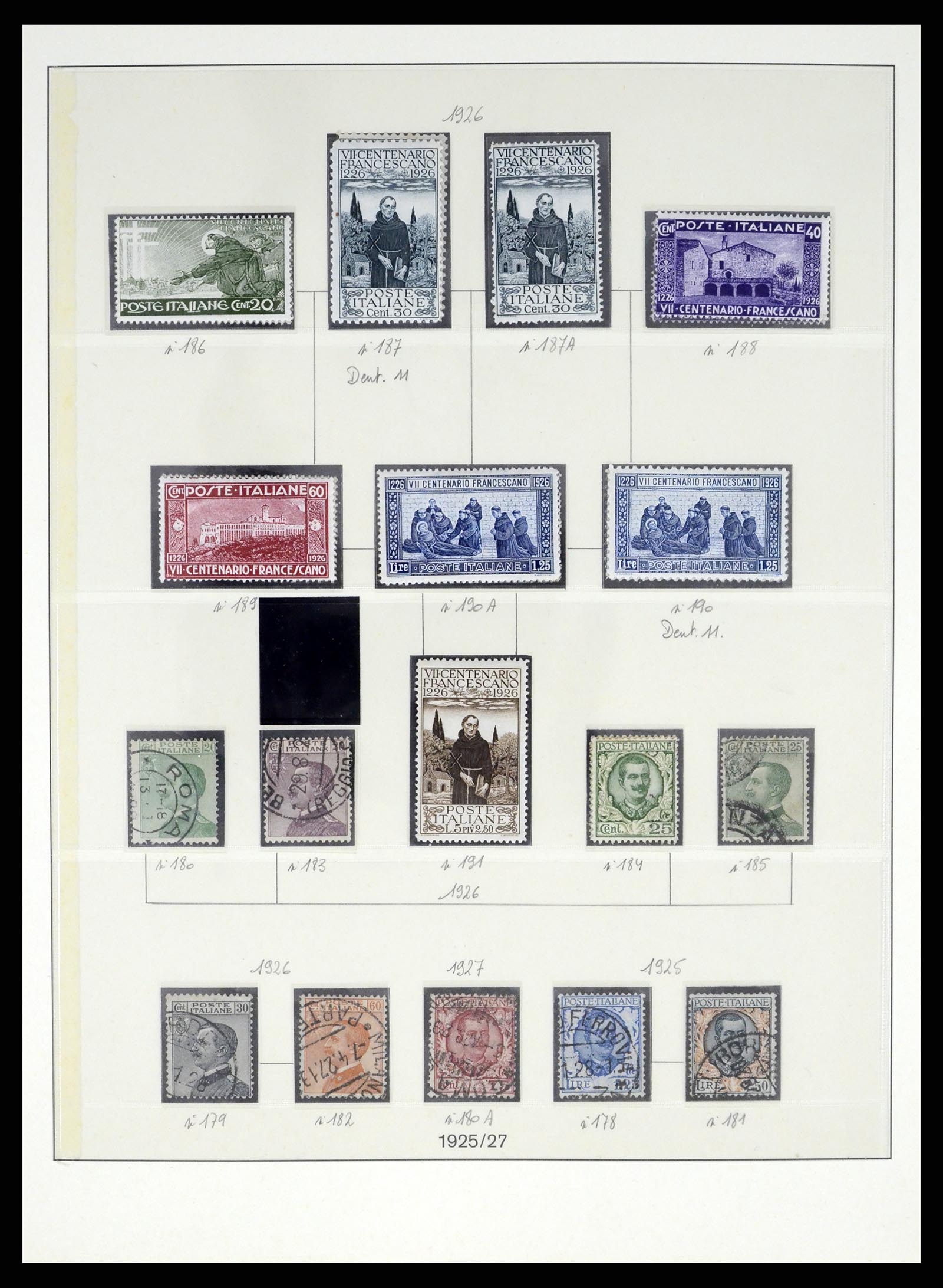 37250 024 - Stamp collection 37250 Italy 1862-1961.