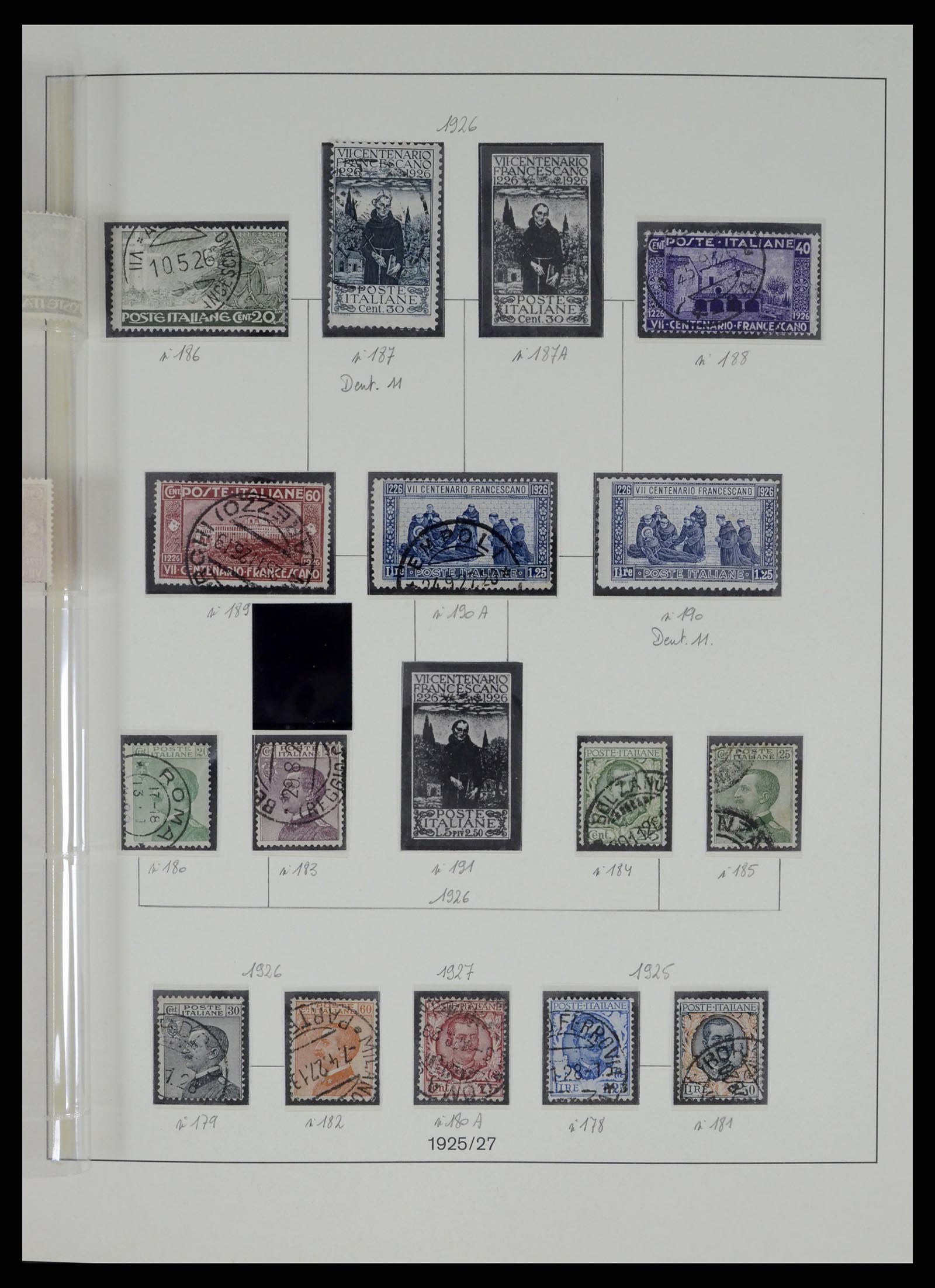 37250 025 - Postzegelverzameling 37250 Italië 1862-1961.