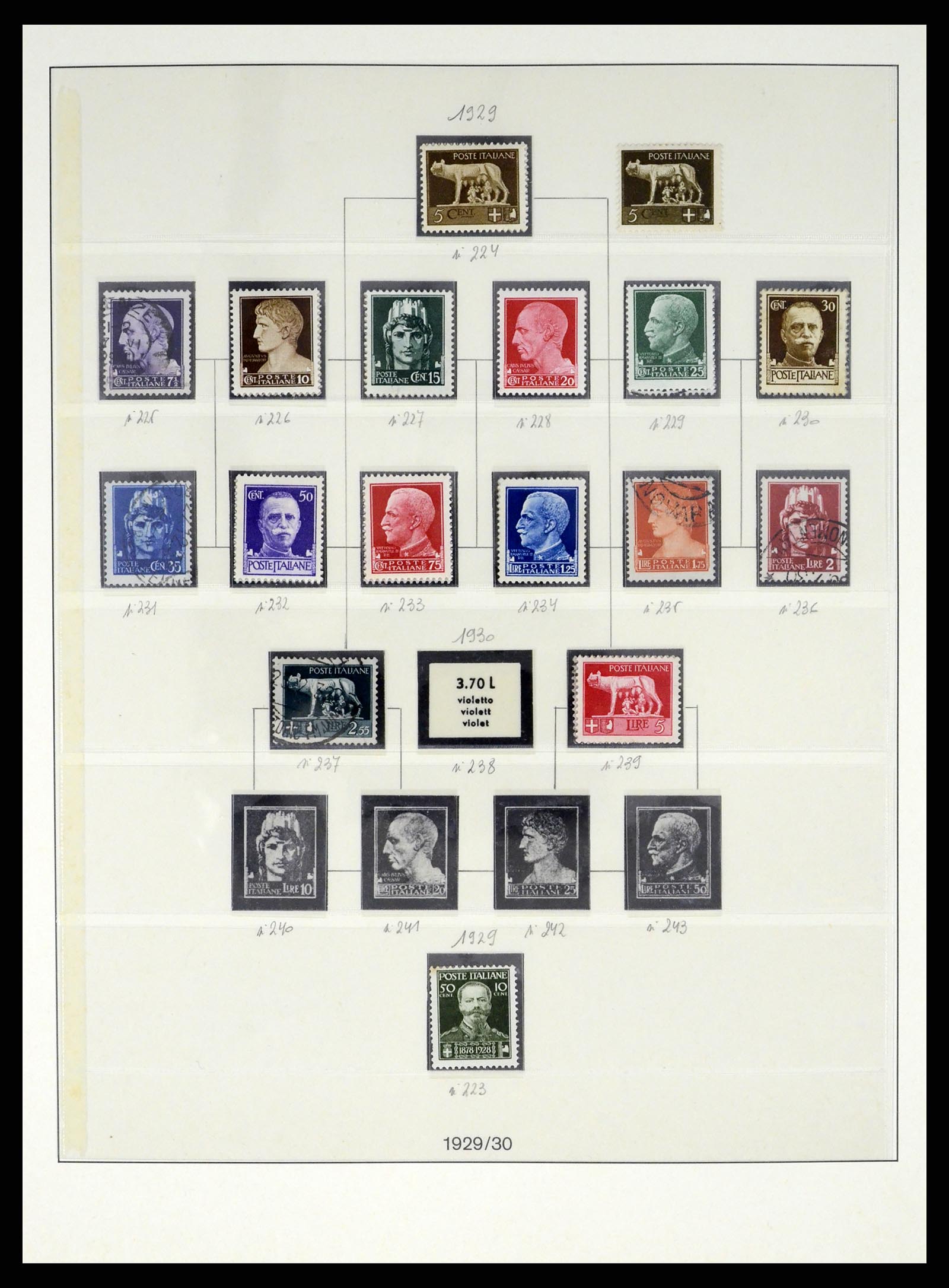 37250 033 - Stamp collection 37250 Italy 1862-1961.