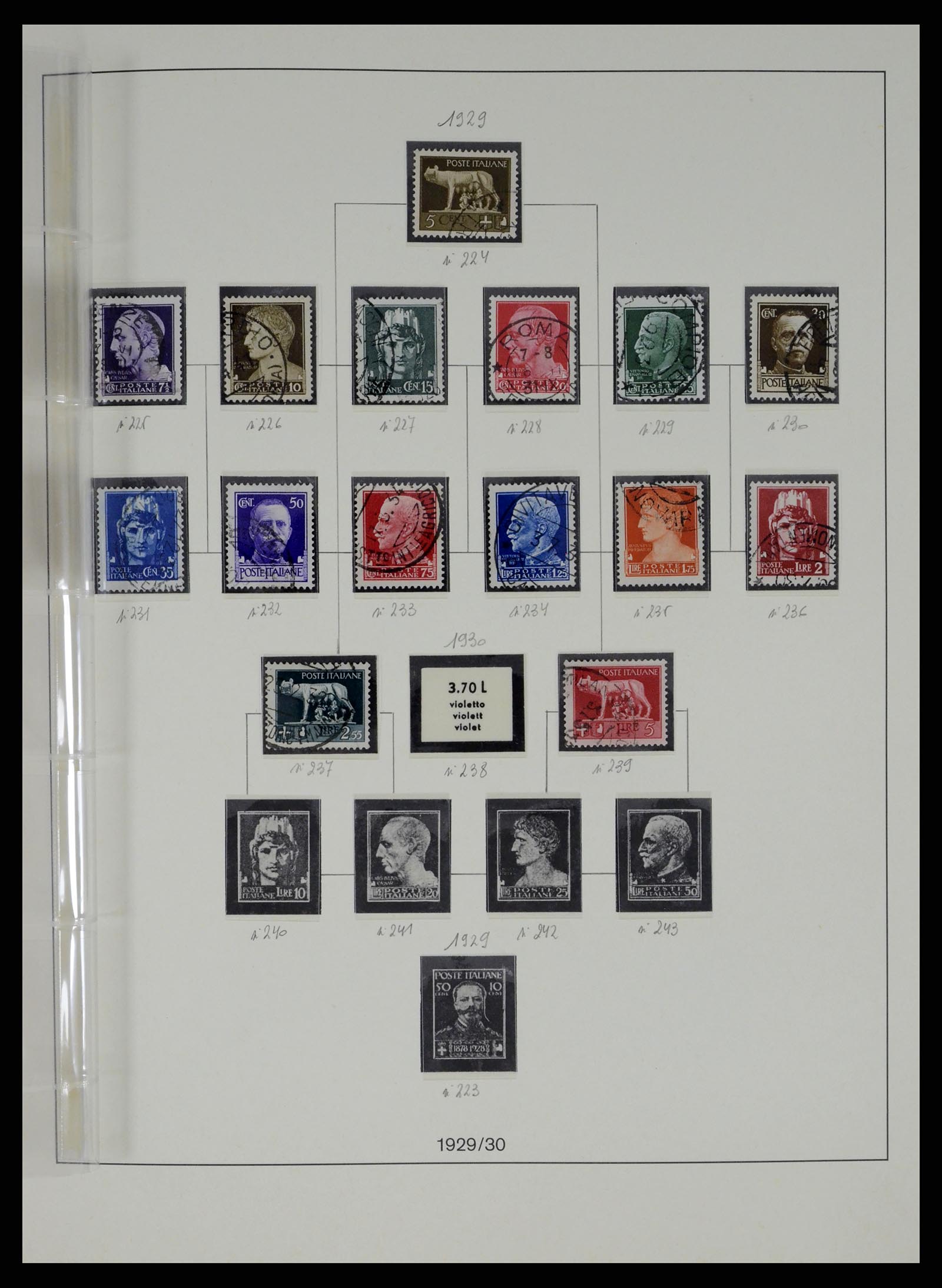37250 034 - Postzegelverzameling 37250 Italië 1862-1961.