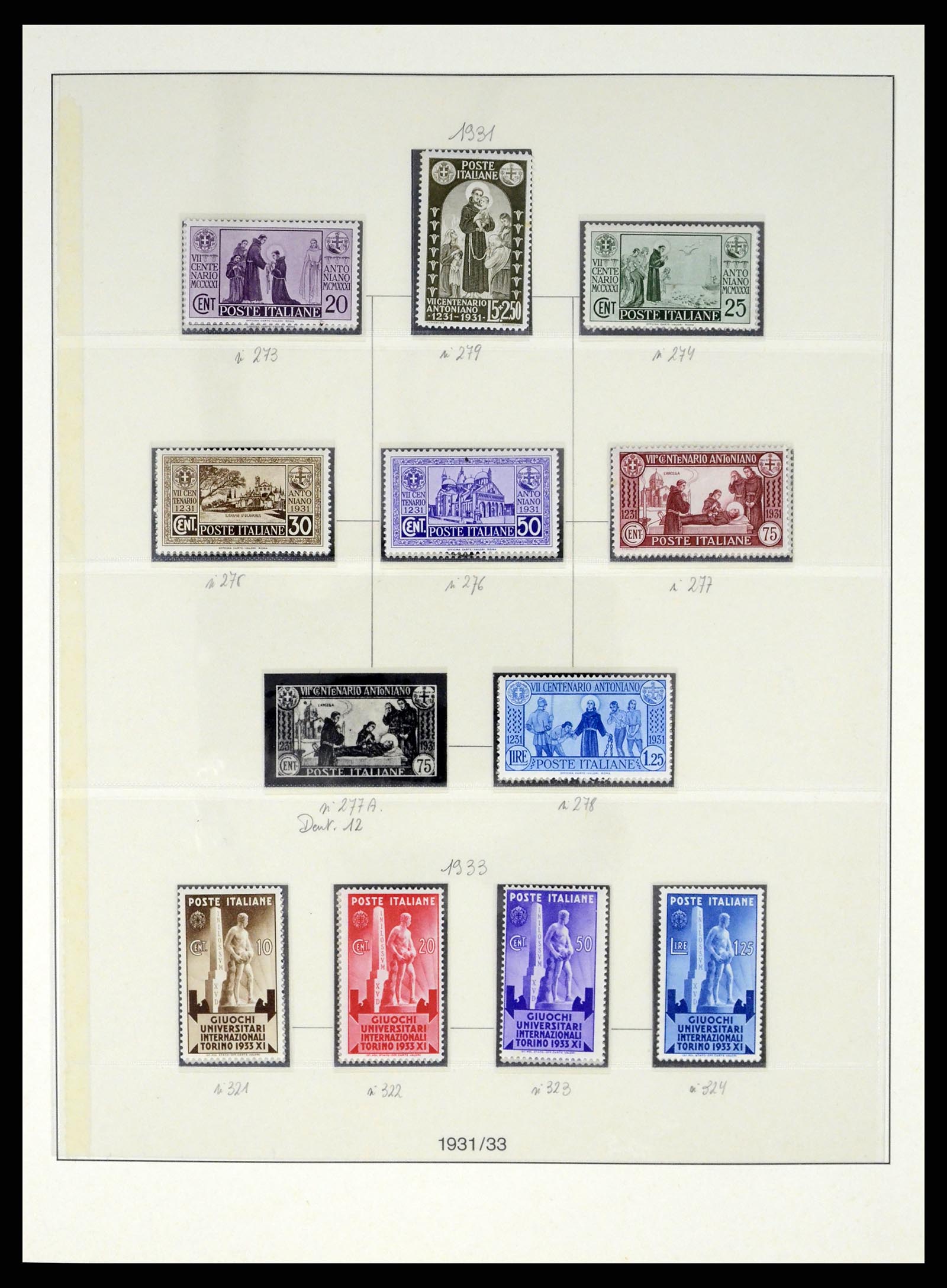 37250 039 - Postzegelverzameling 37250 Italië 1862-1961.