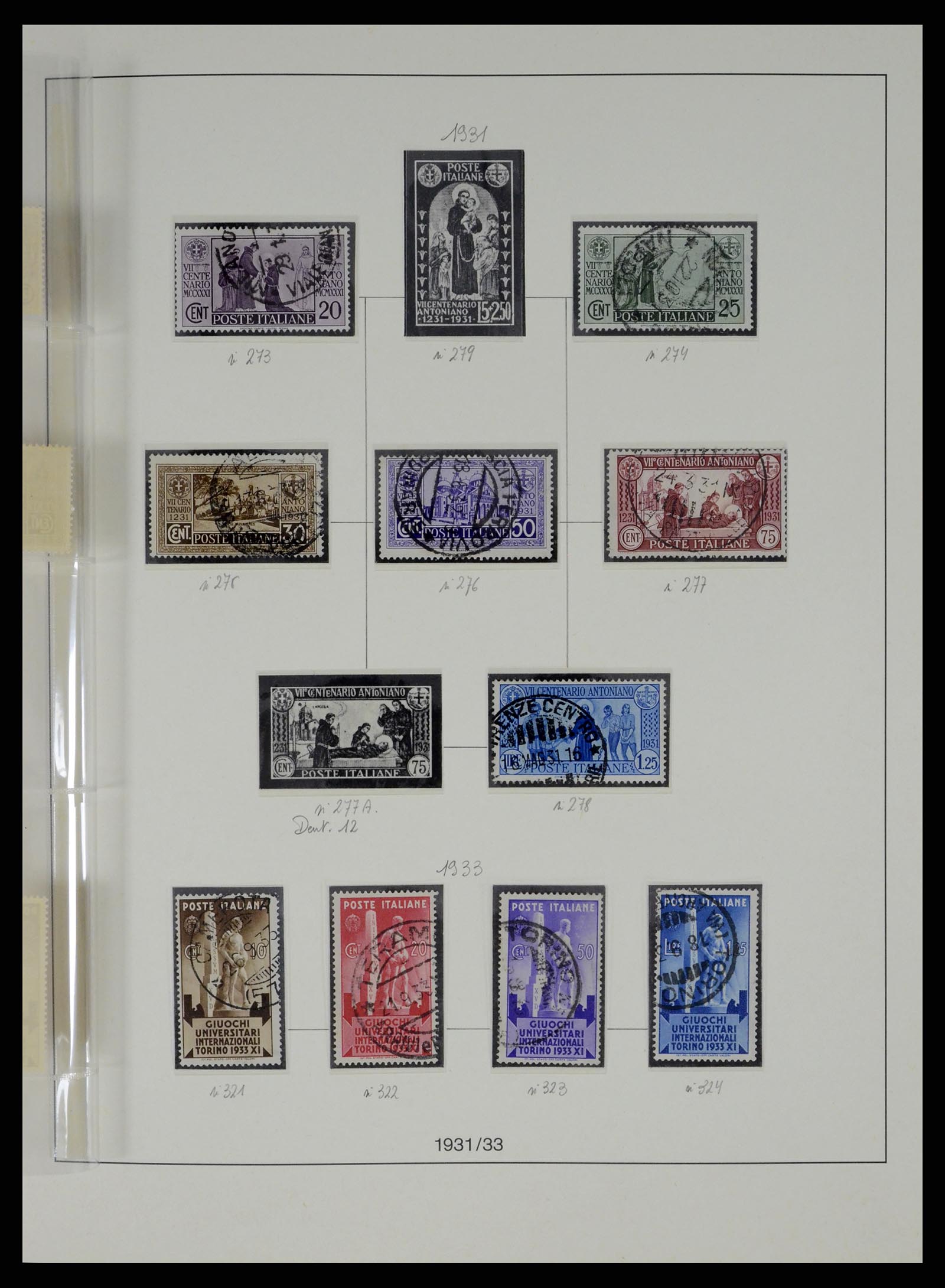 37250 040 - Postzegelverzameling 37250 Italië 1862-1961.