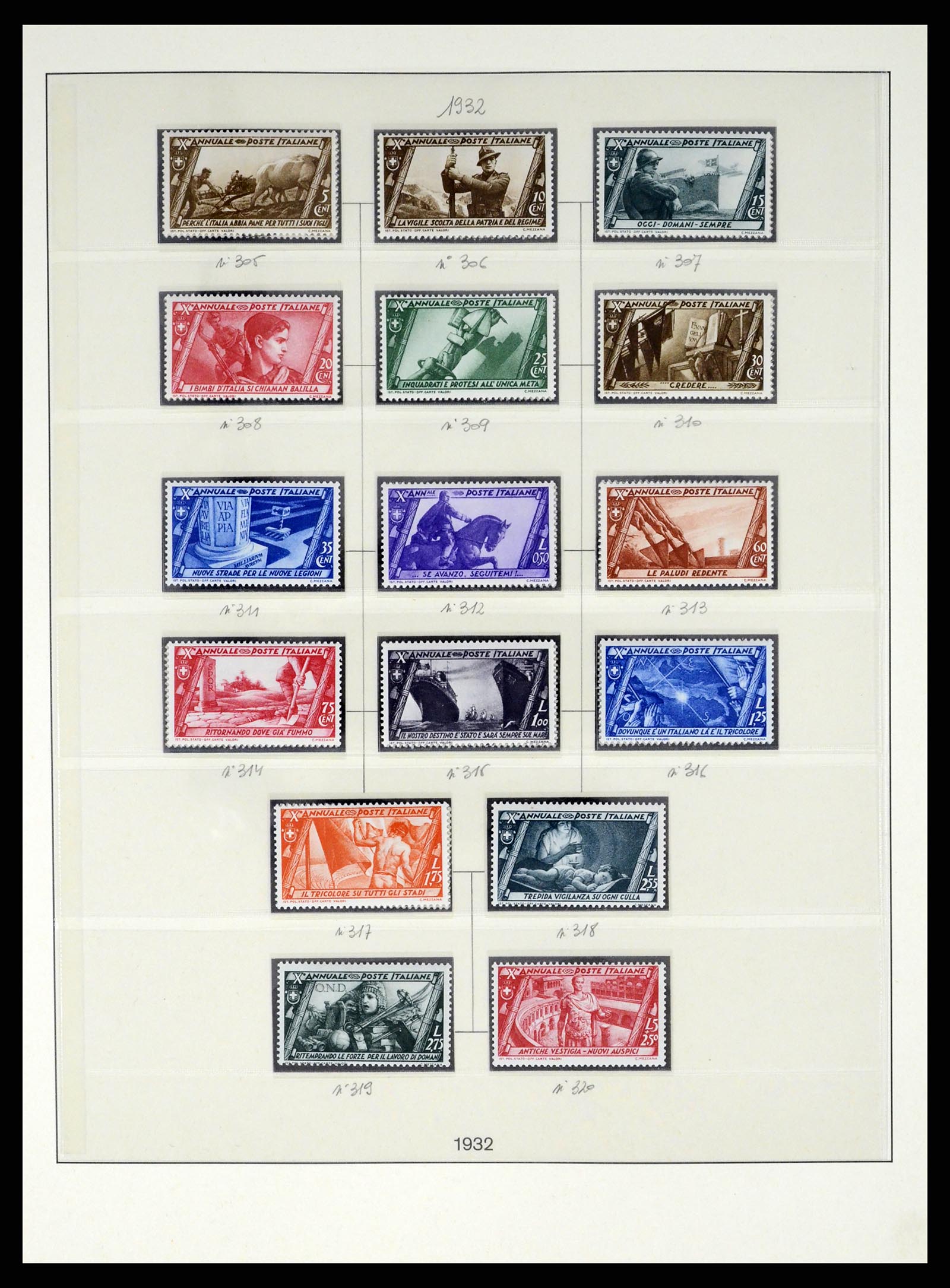37250 045 - Stamp collection 37250 Italy 1862-1961.