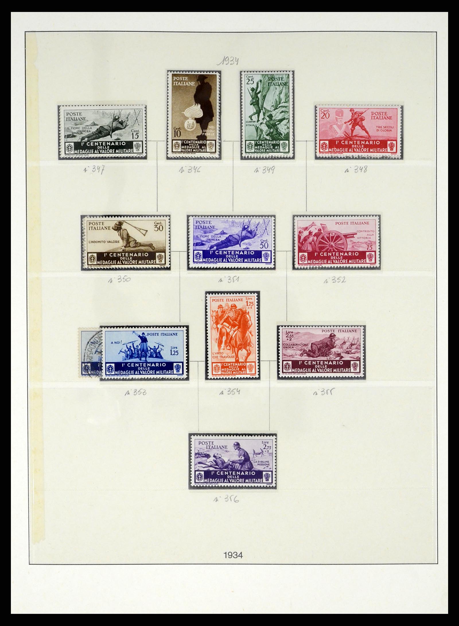 37250 049 - Postzegelverzameling 37250 Italië 1862-1961.