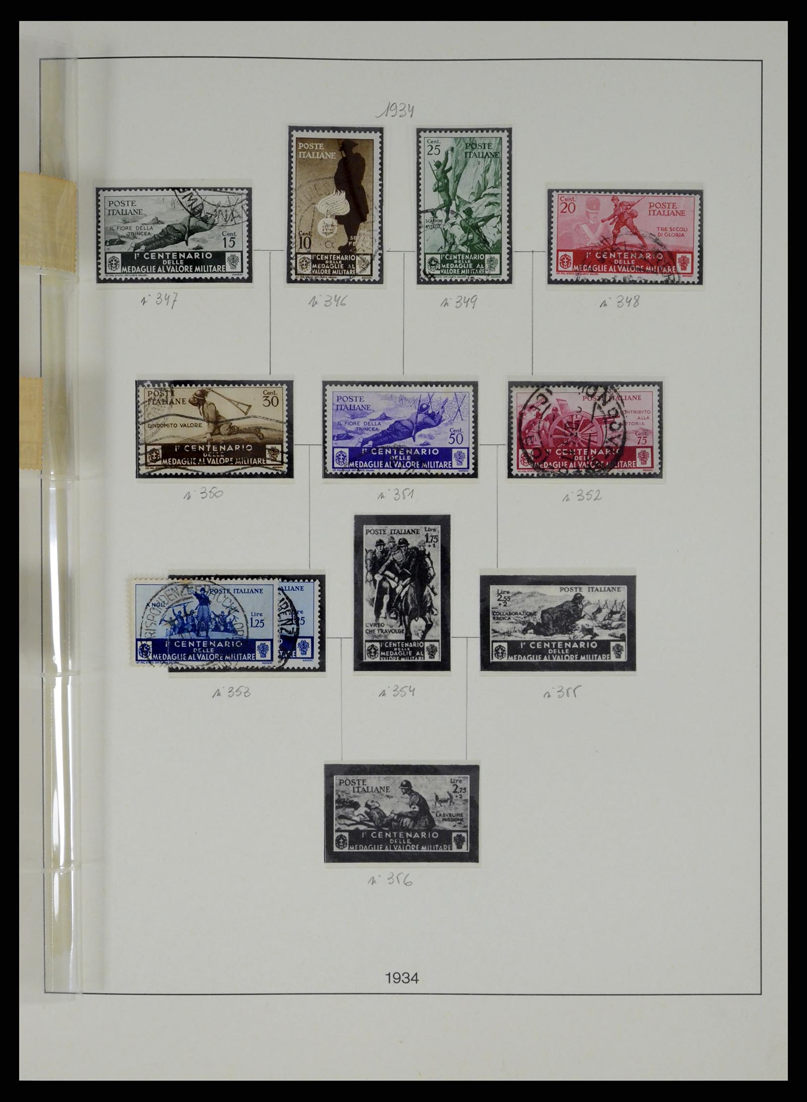 37250 050 - Postzegelverzameling 37250 Italië 1862-1961.