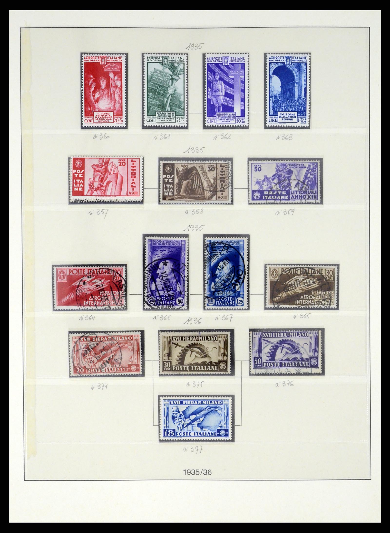 37250 051 - Stamp collection 37250 Italy 1862-1961.