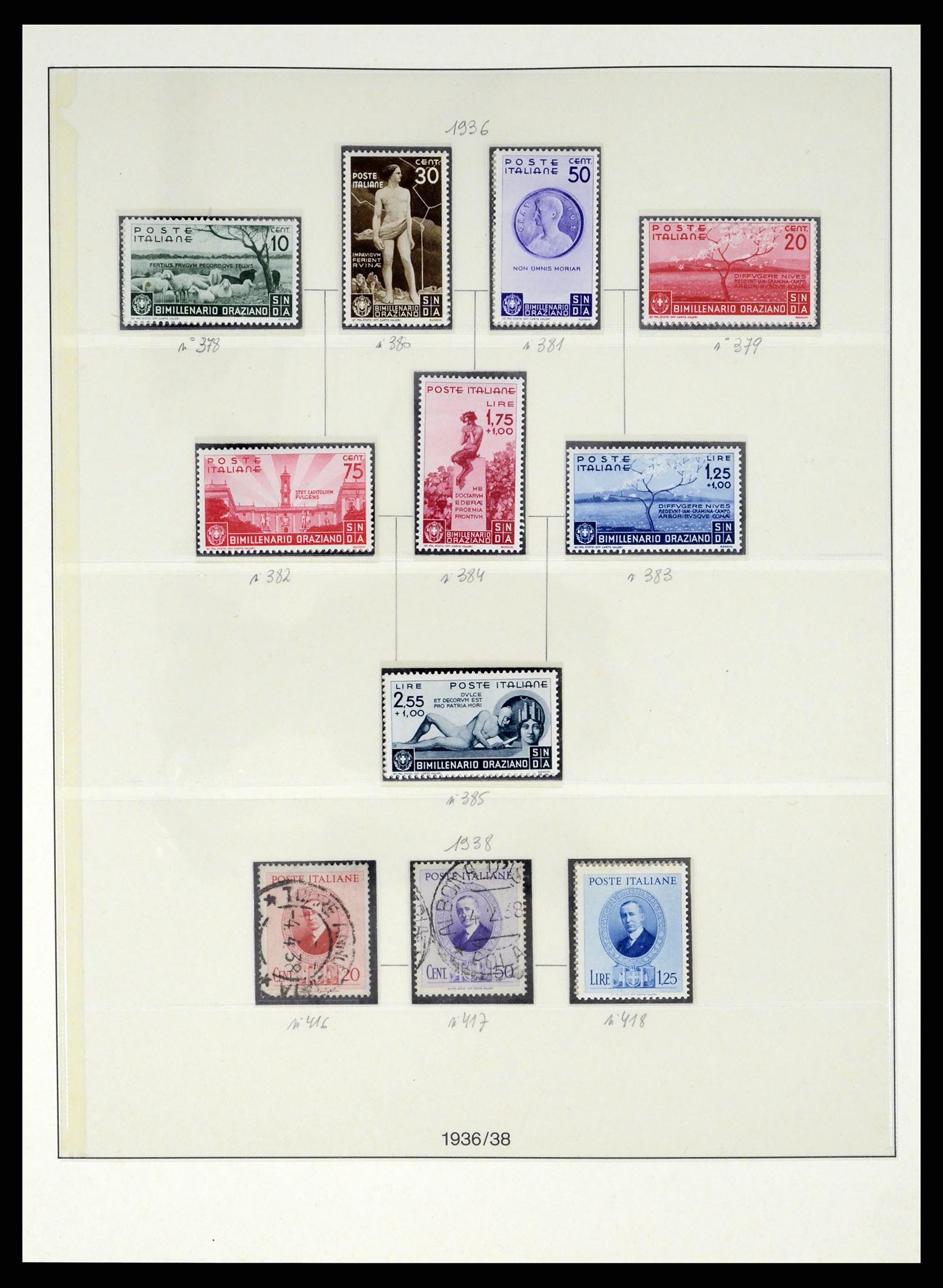 37250 055 - Postzegelverzameling 37250 Italië 1862-1961.