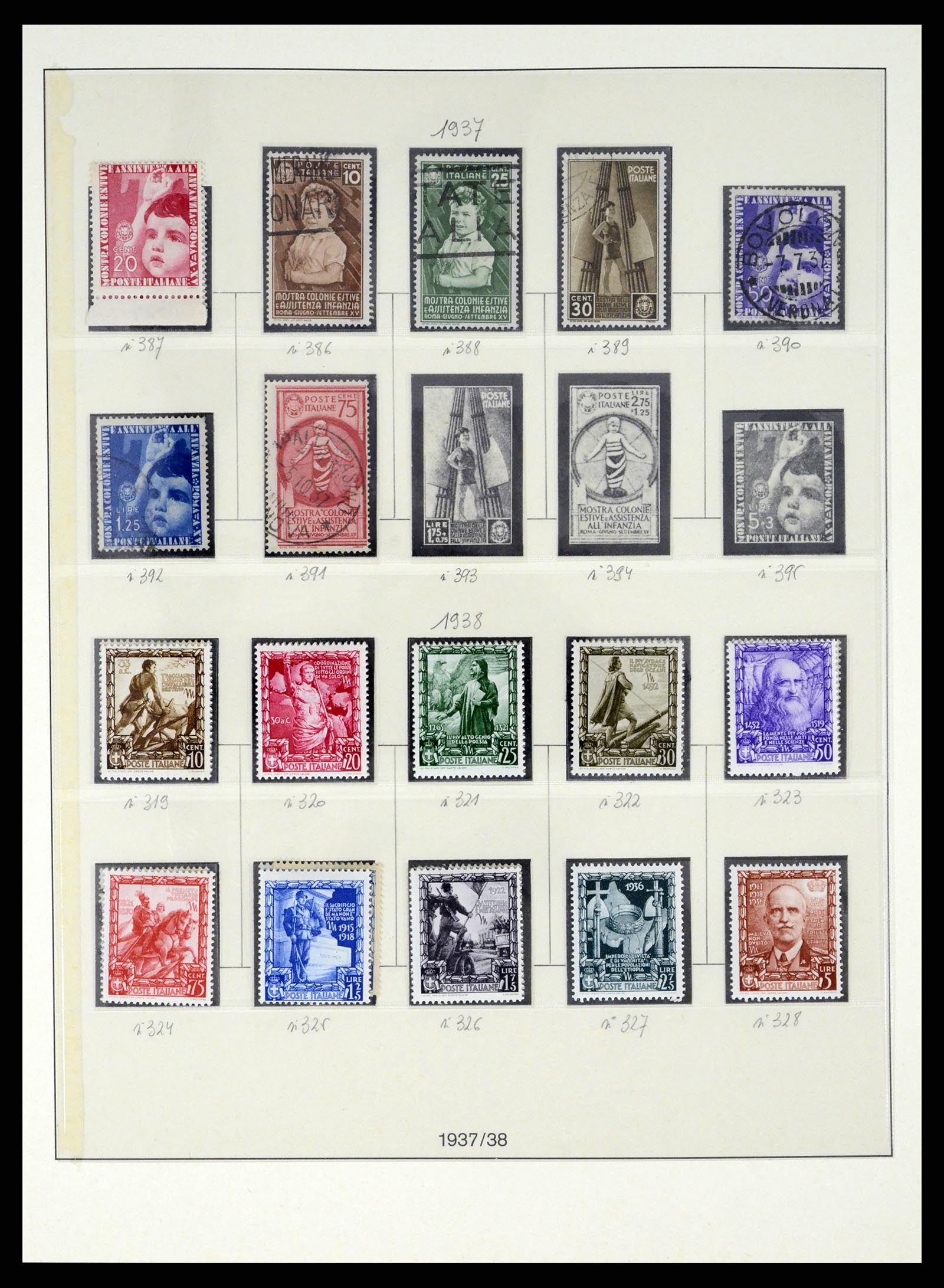 37250 057 - Stamp collection 37250 Italy 1862-1961.