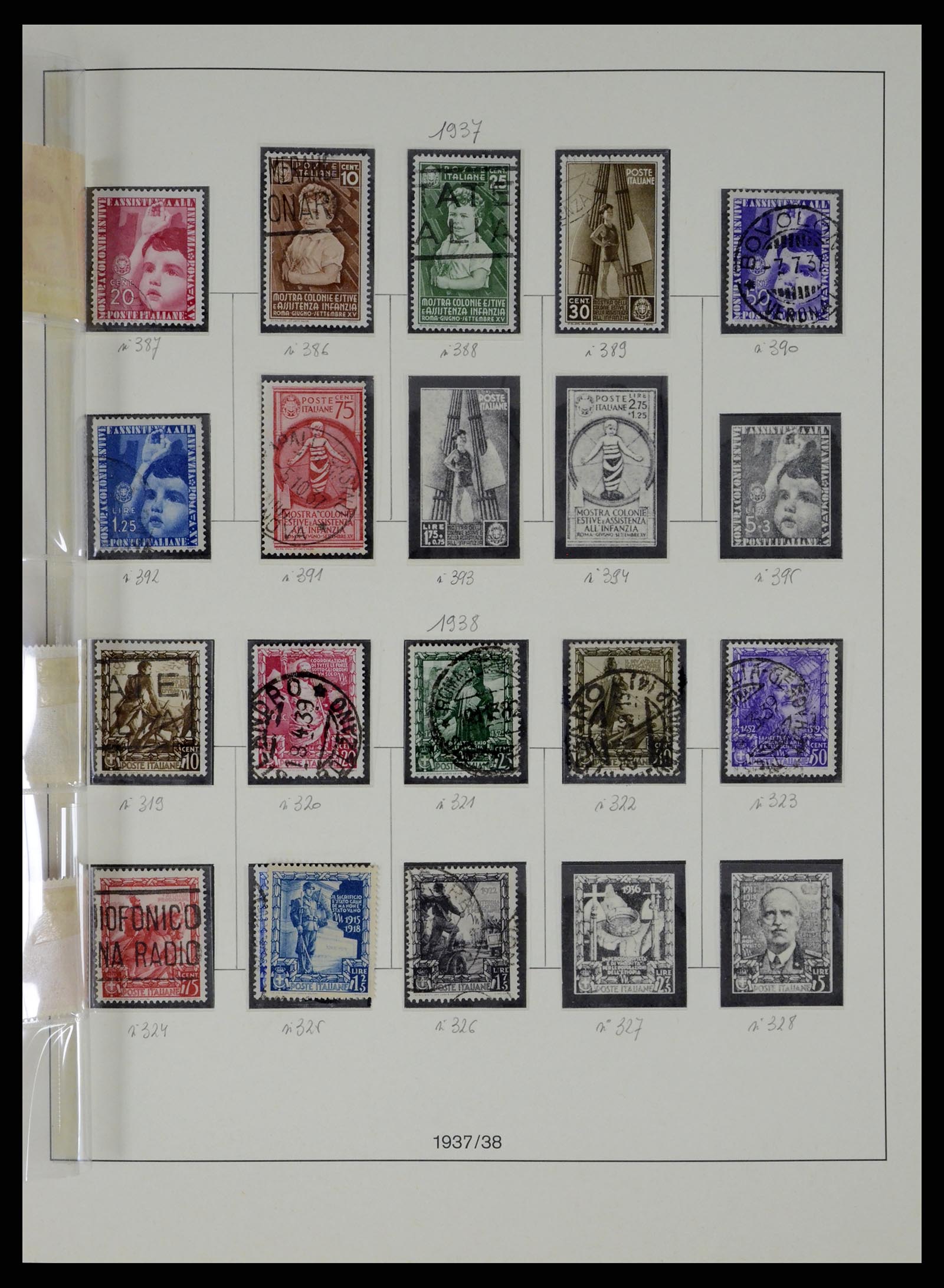 37250 058 - Postzegelverzameling 37250 Italië 1862-1961.