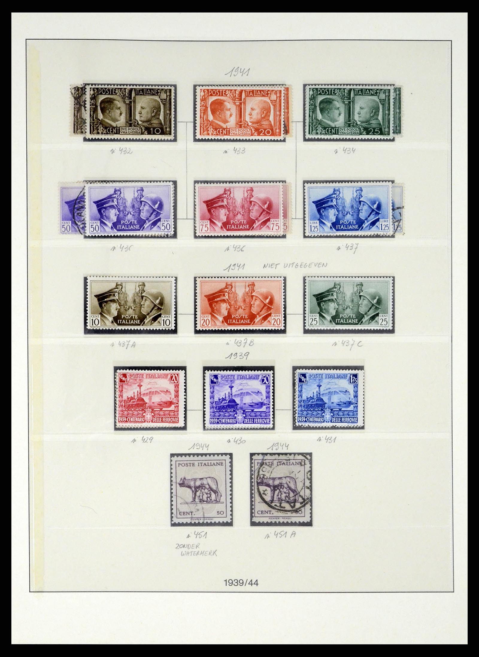 37250 061 - Stamp collection 37250 Italy 1862-1961.