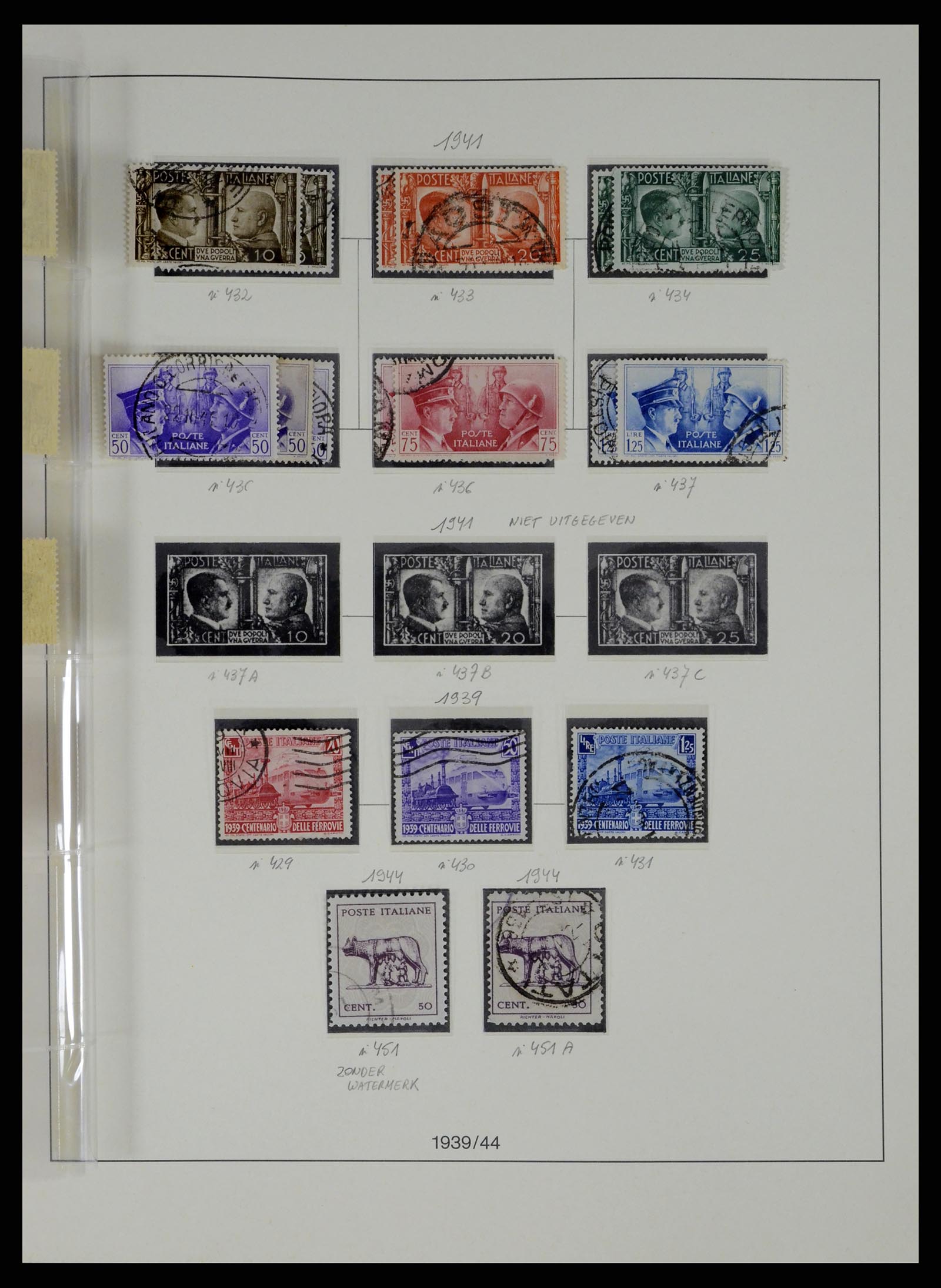 37250 062 - Stamp collection 37250 Italy 1862-1961.