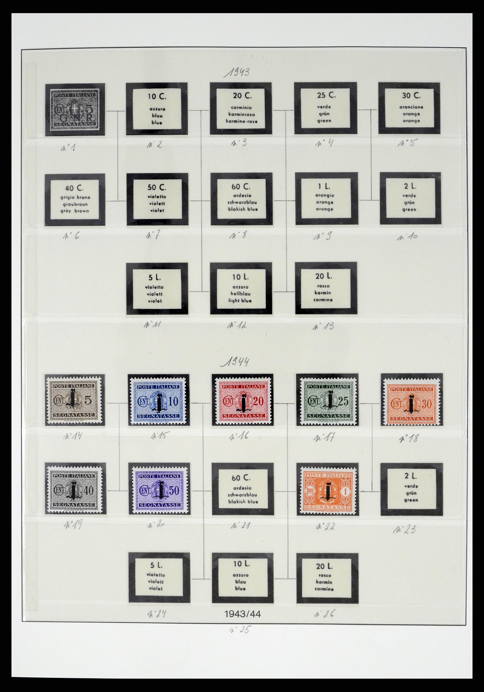 37250 073 - Stamp collection 37250 Italy 1862-1961.