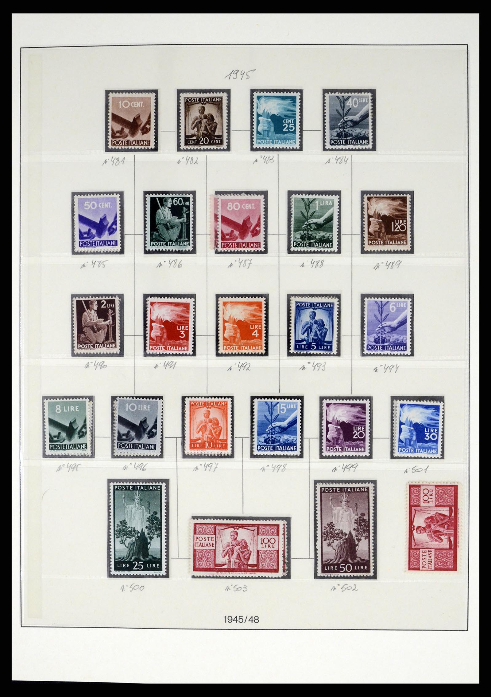 37250 077 - Stamp collection 37250 Italy 1862-1961.