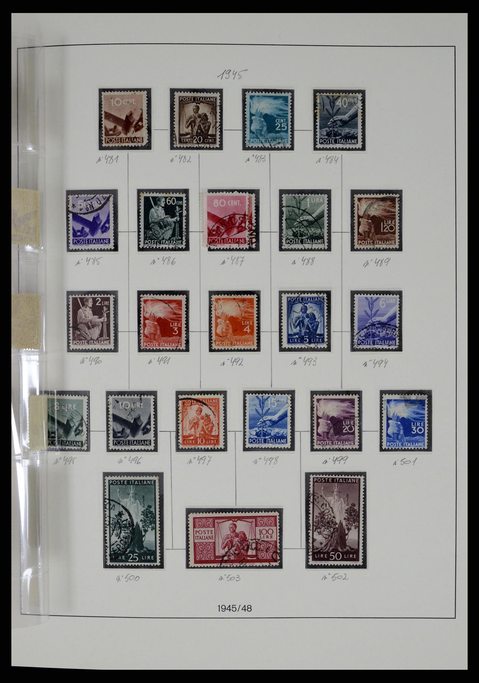 37250 078 - Stamp collection 37250 Italy 1862-1961.
