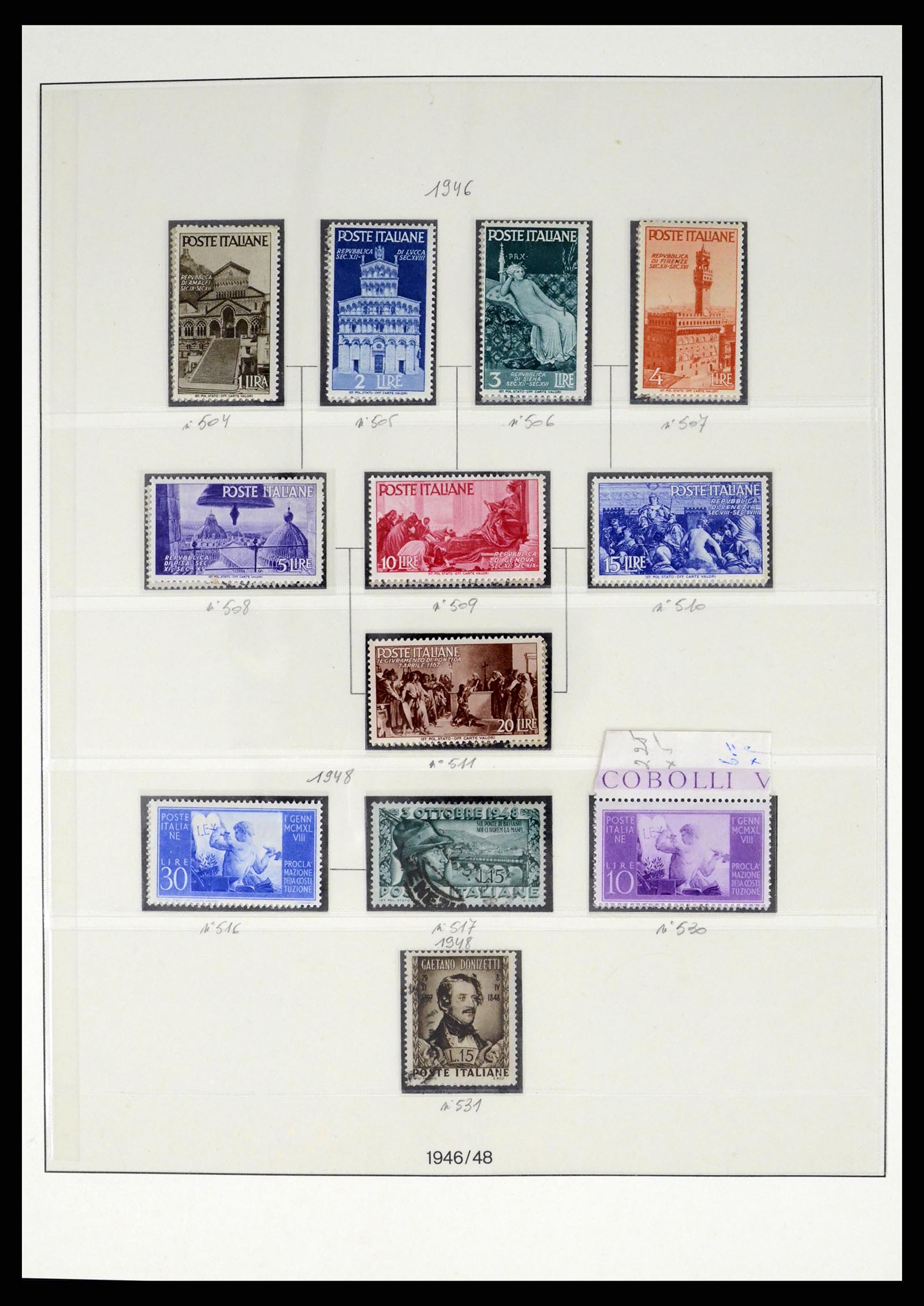37250 079 - Stamp collection 37250 Italy 1862-1961.