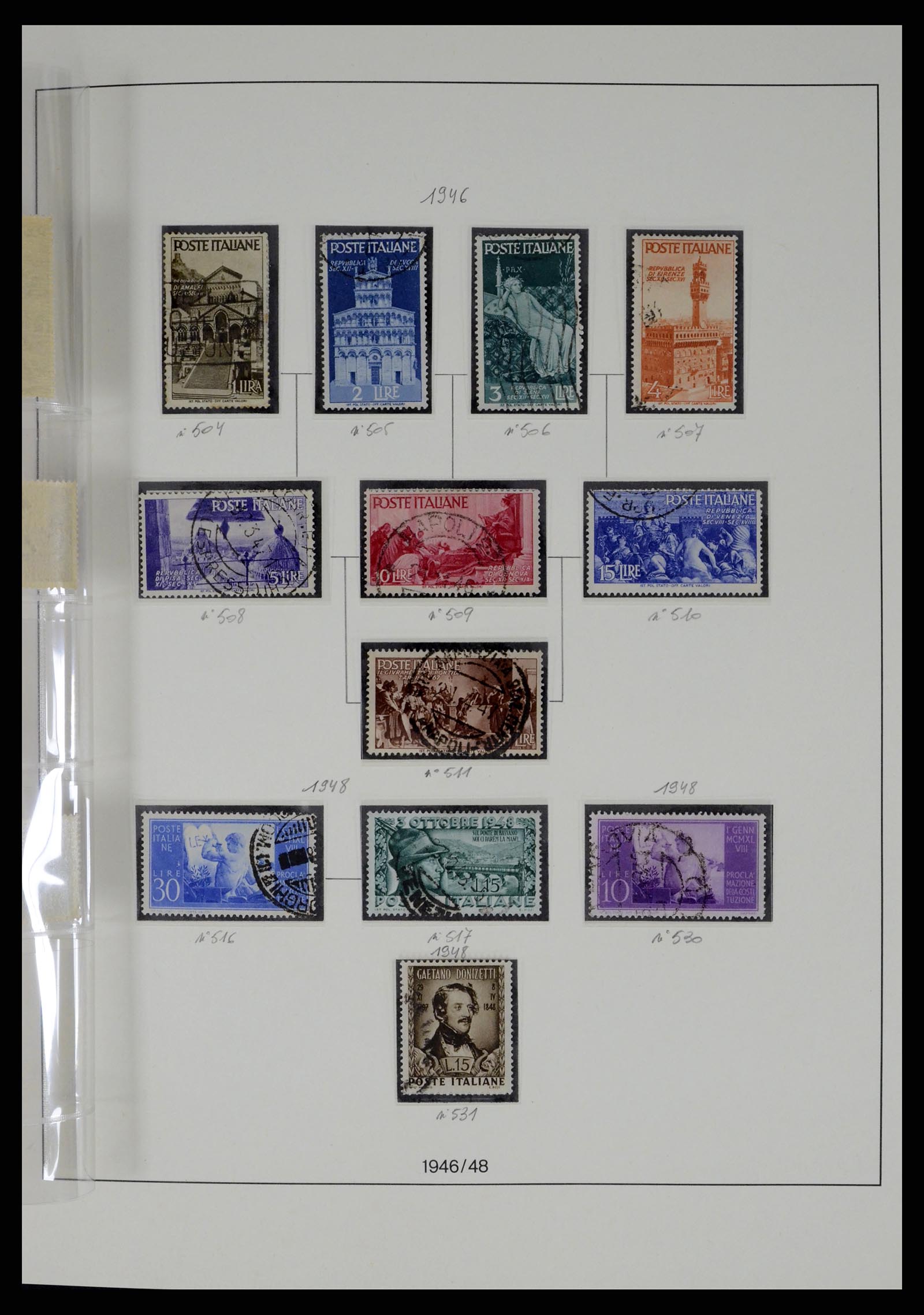 37250 080 - Stamp collection 37250 Italy 1862-1961.