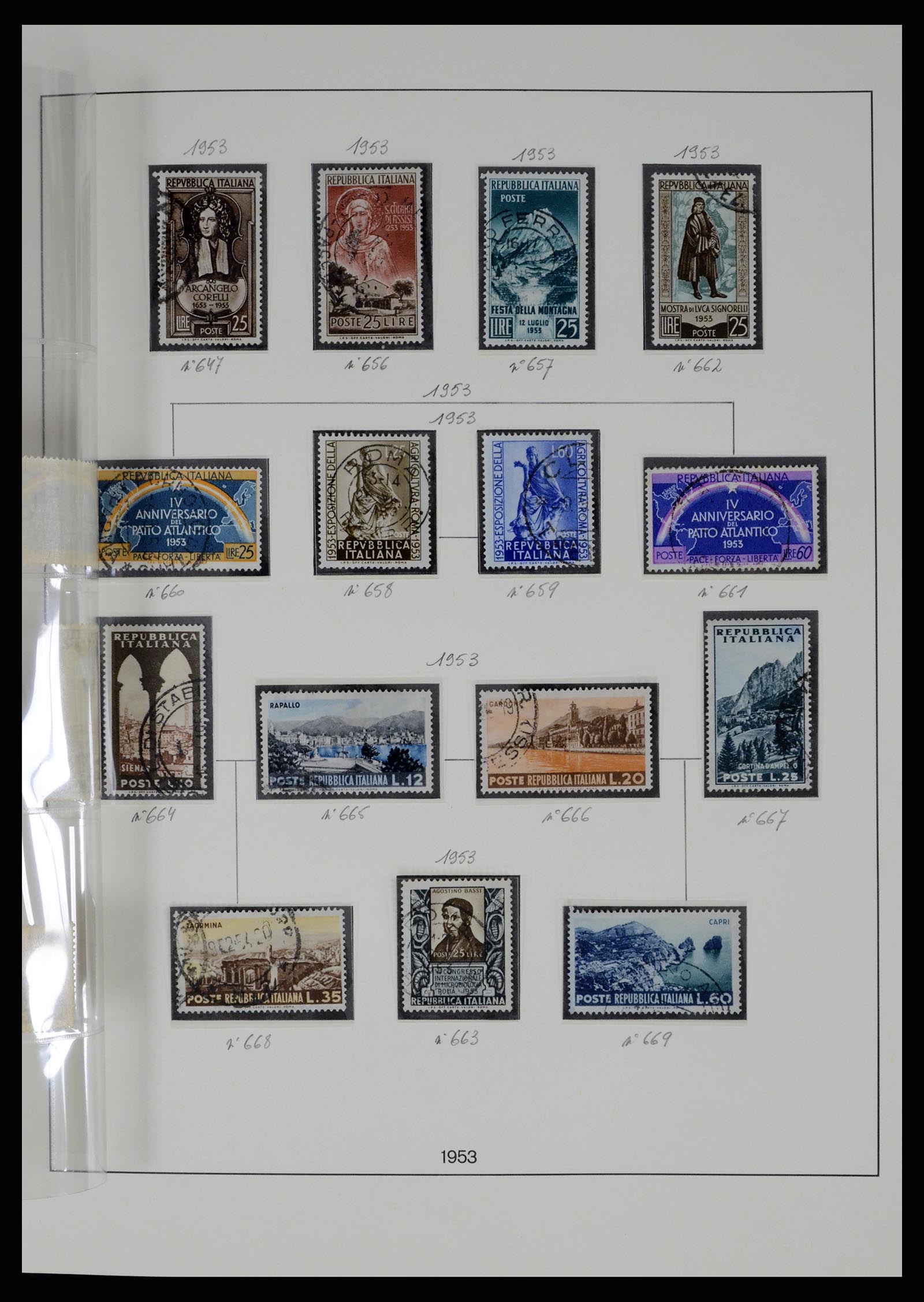 37250 100 - Postzegelverzameling 37250 Italië 1862-1961.