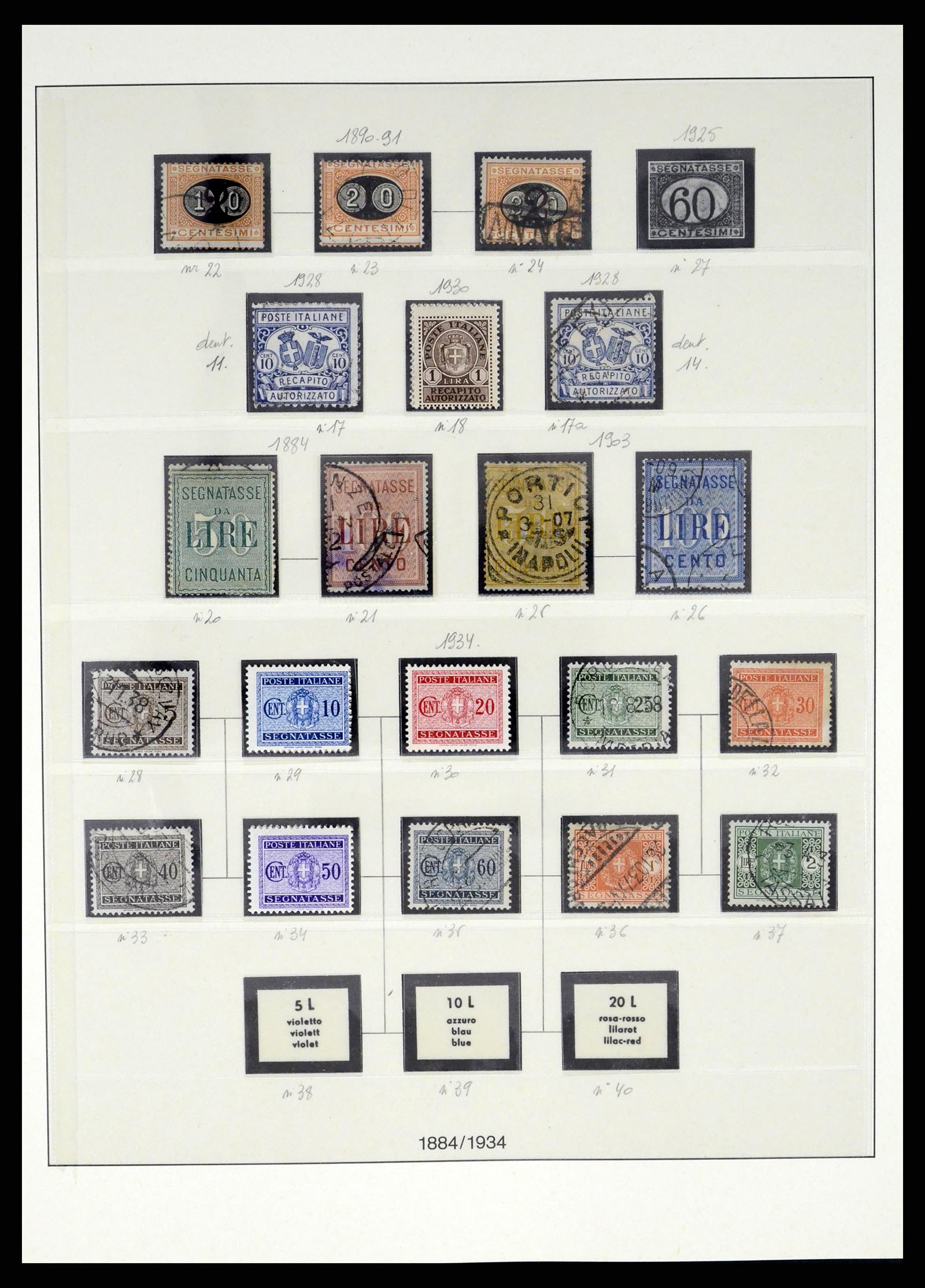 37250 156 - Stamp collection 37250 Italy 1862-1961.