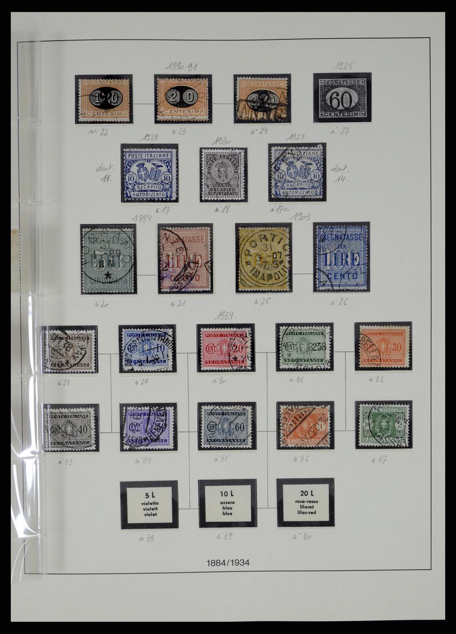 37250 157 - Stamp collection 37250 Italy 1862-1961.