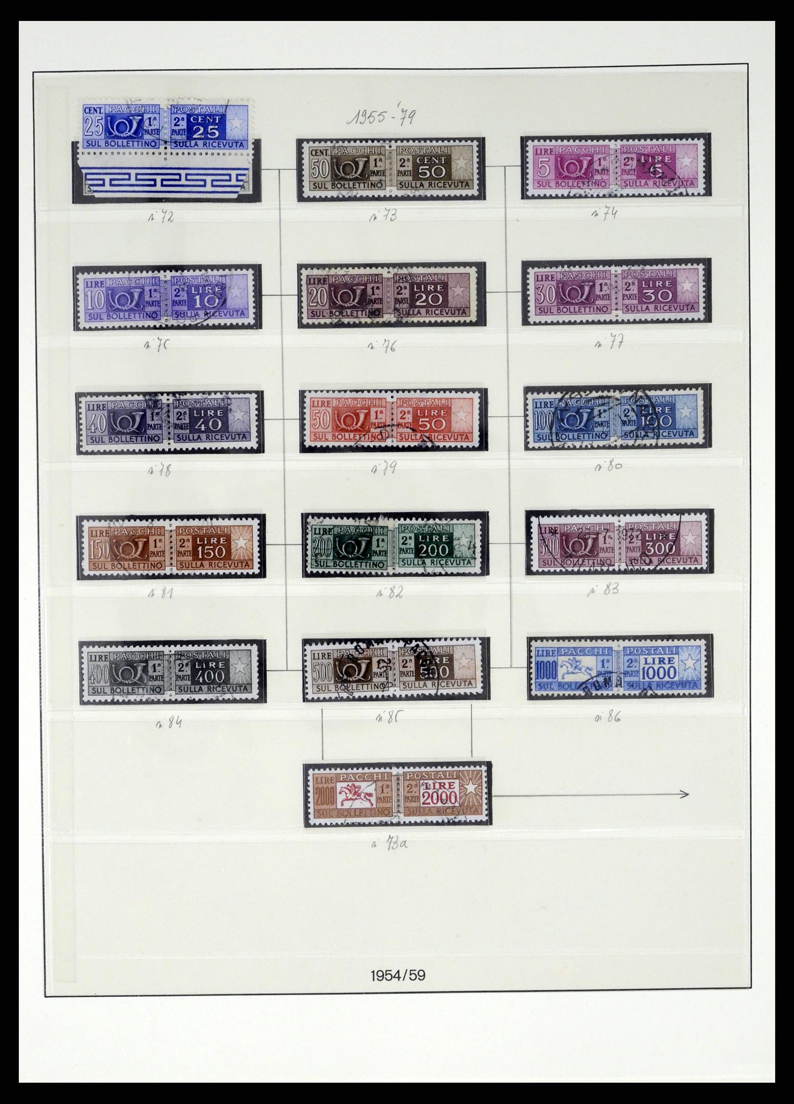 37250 166 - Stamp collection 37250 Italy 1862-1961.