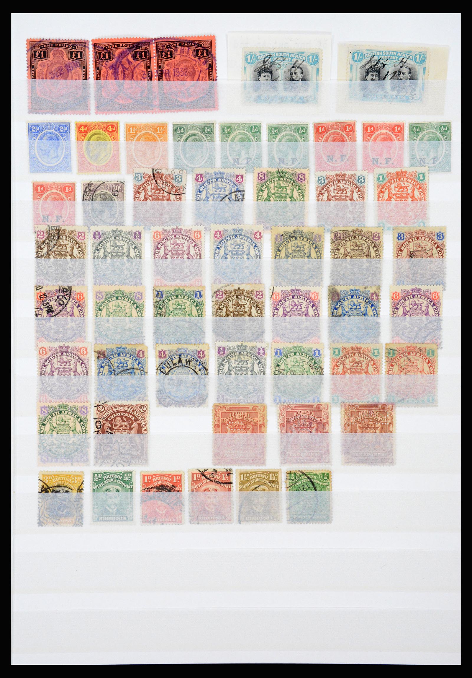 37251 018 - Postzegelverzameling 37251 Brits Zuidelijk Afrika 1880-1960.
