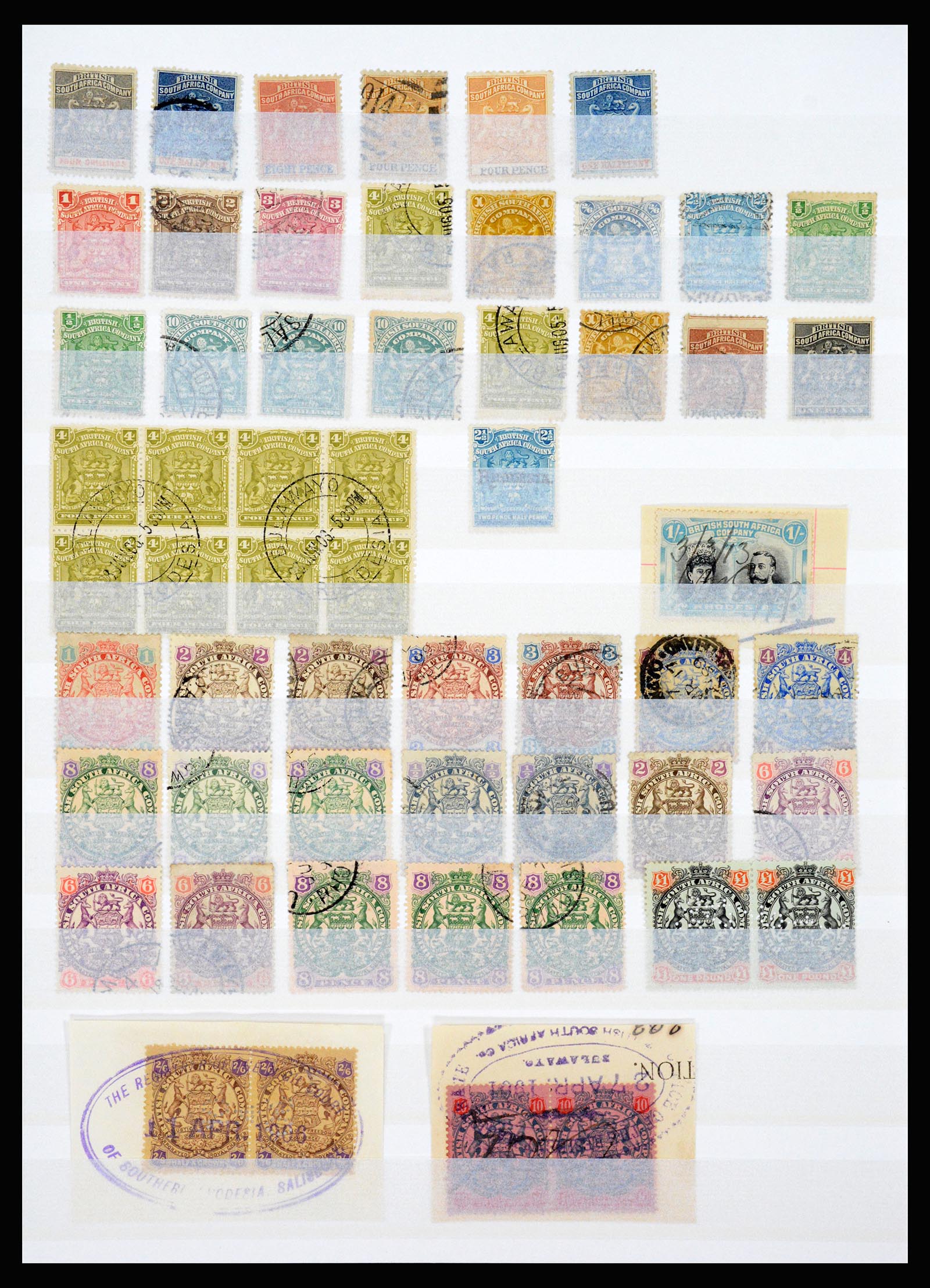 37251 019 - Postzegelverzameling 37251 Brits Zuidelijk Afrika 1880-1960.