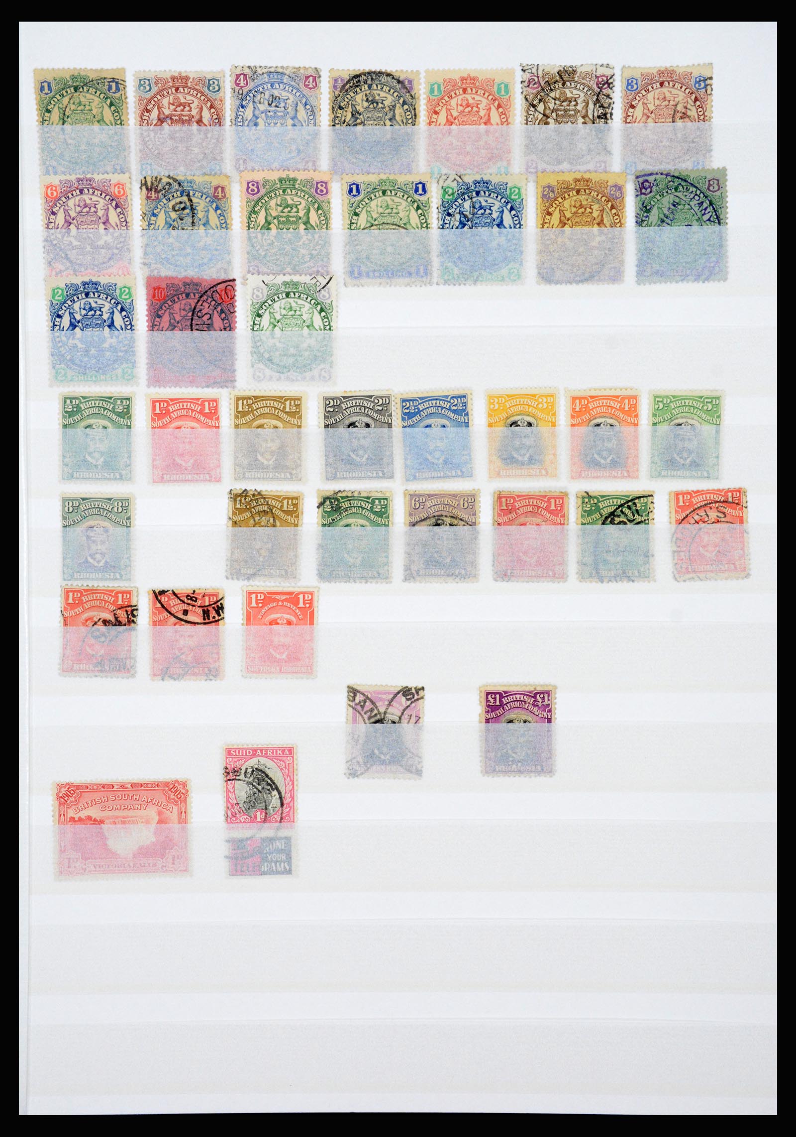 37251 020 - Postzegelverzameling 37251 Brits Zuidelijk Afrika 1880-1960.