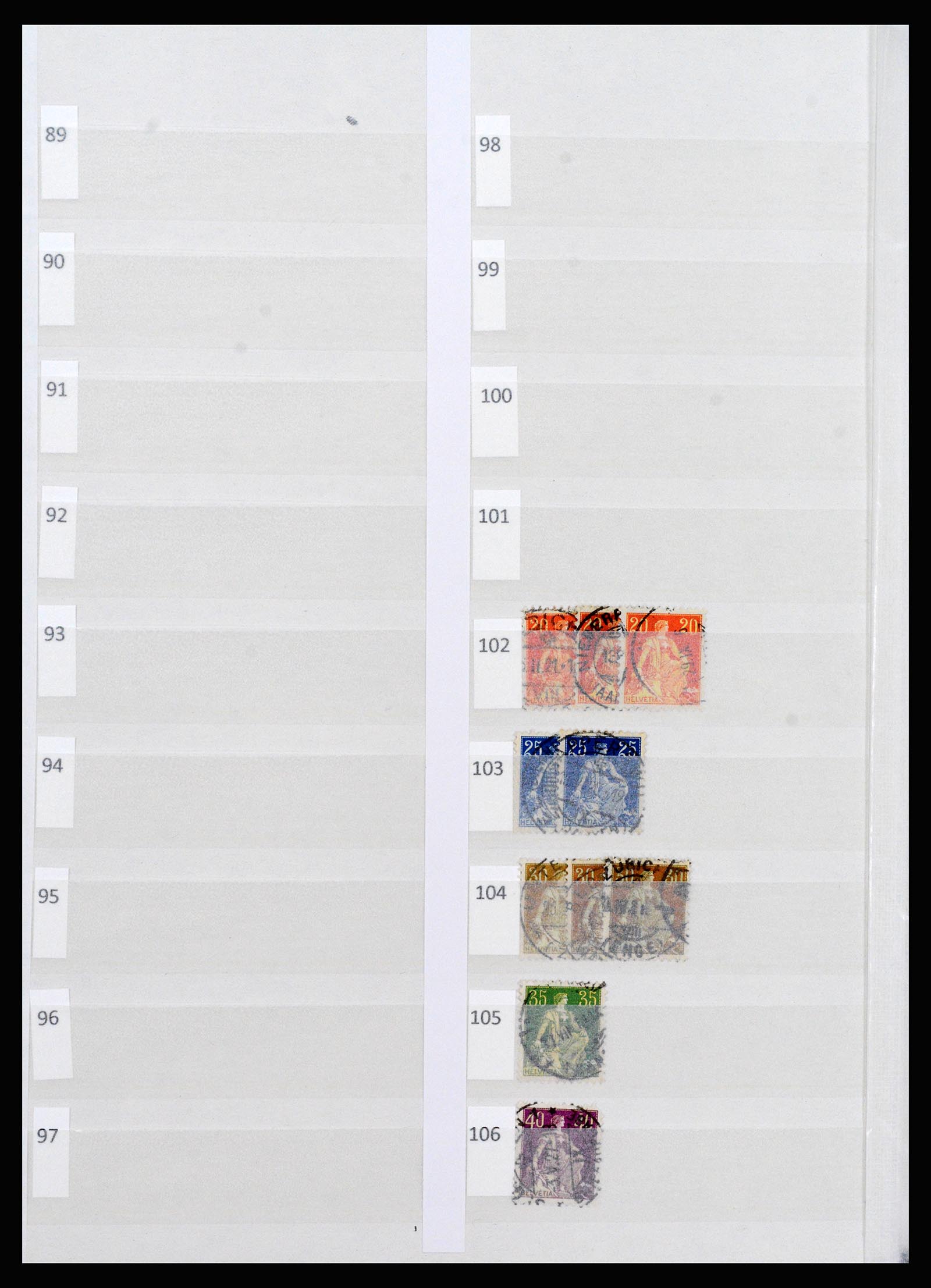 37252 002 - Postzegelverzameling 37252 Zwitserland 1900-2011.