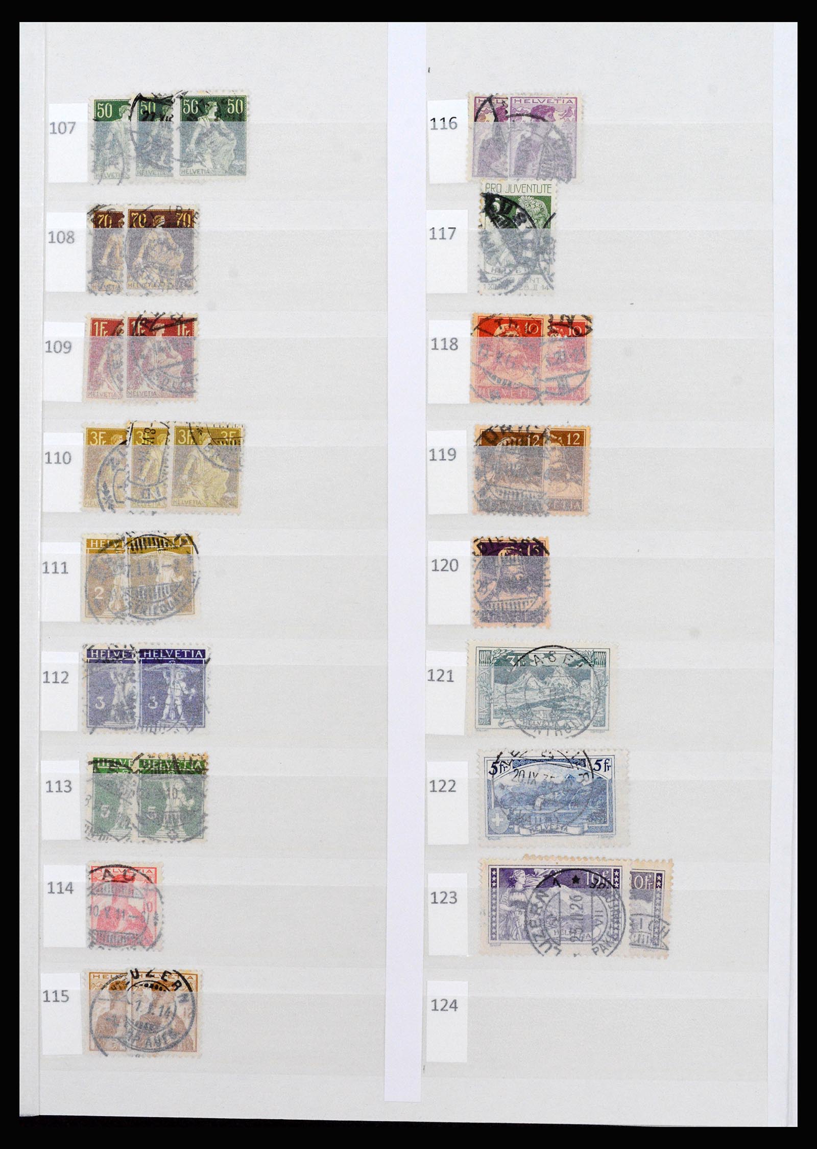 37252 003 - Postzegelverzameling 37252 Zwitserland 1900-2011.