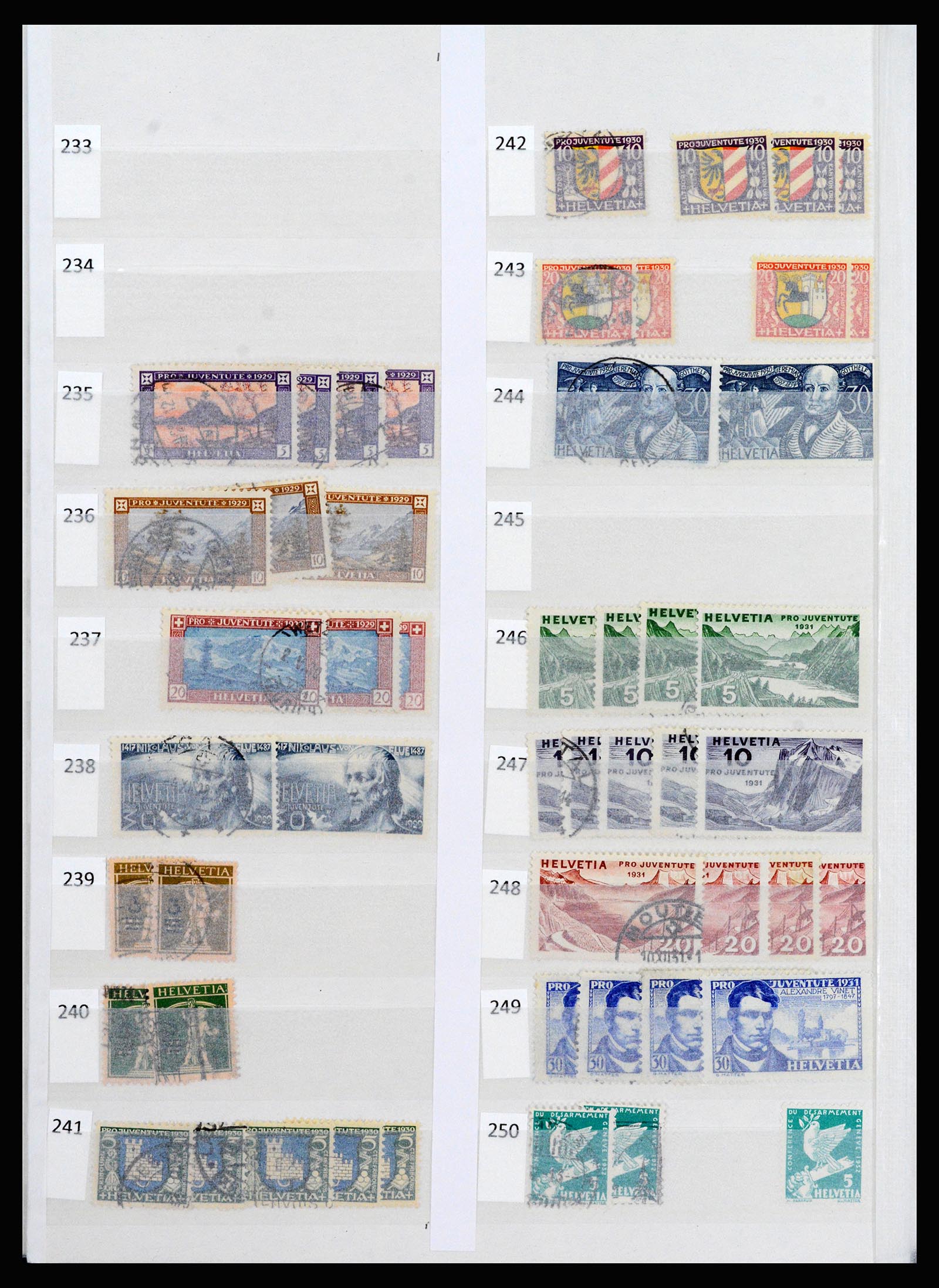 37252 010 - Postzegelverzameling 37252 Zwitserland 1900-2011.